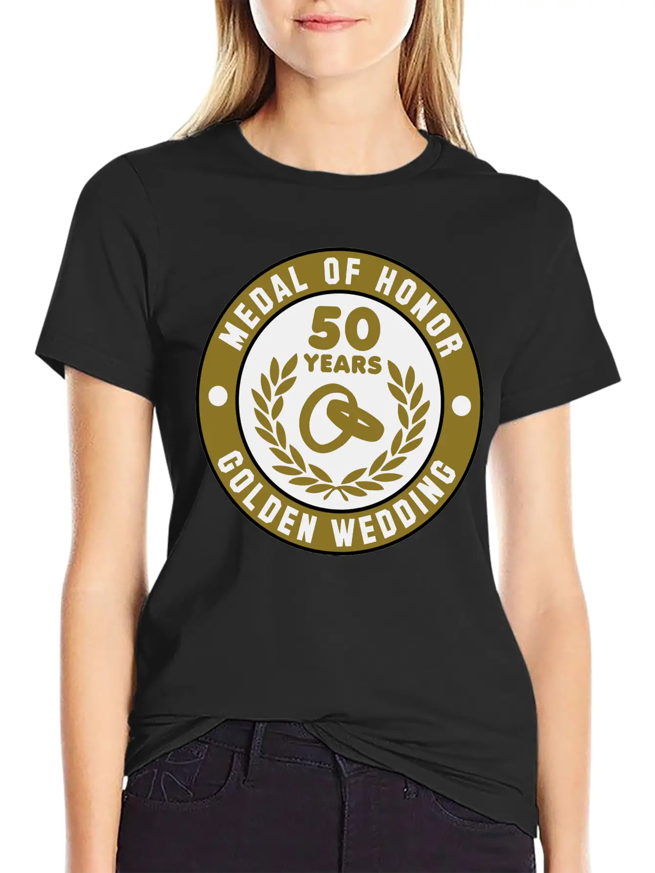 MEDAL OF HONOR 50th GOLDEN WEDDING 3C Soft Cotton Short Sleeve Tee ¨C Unisex Wardrobe Staple