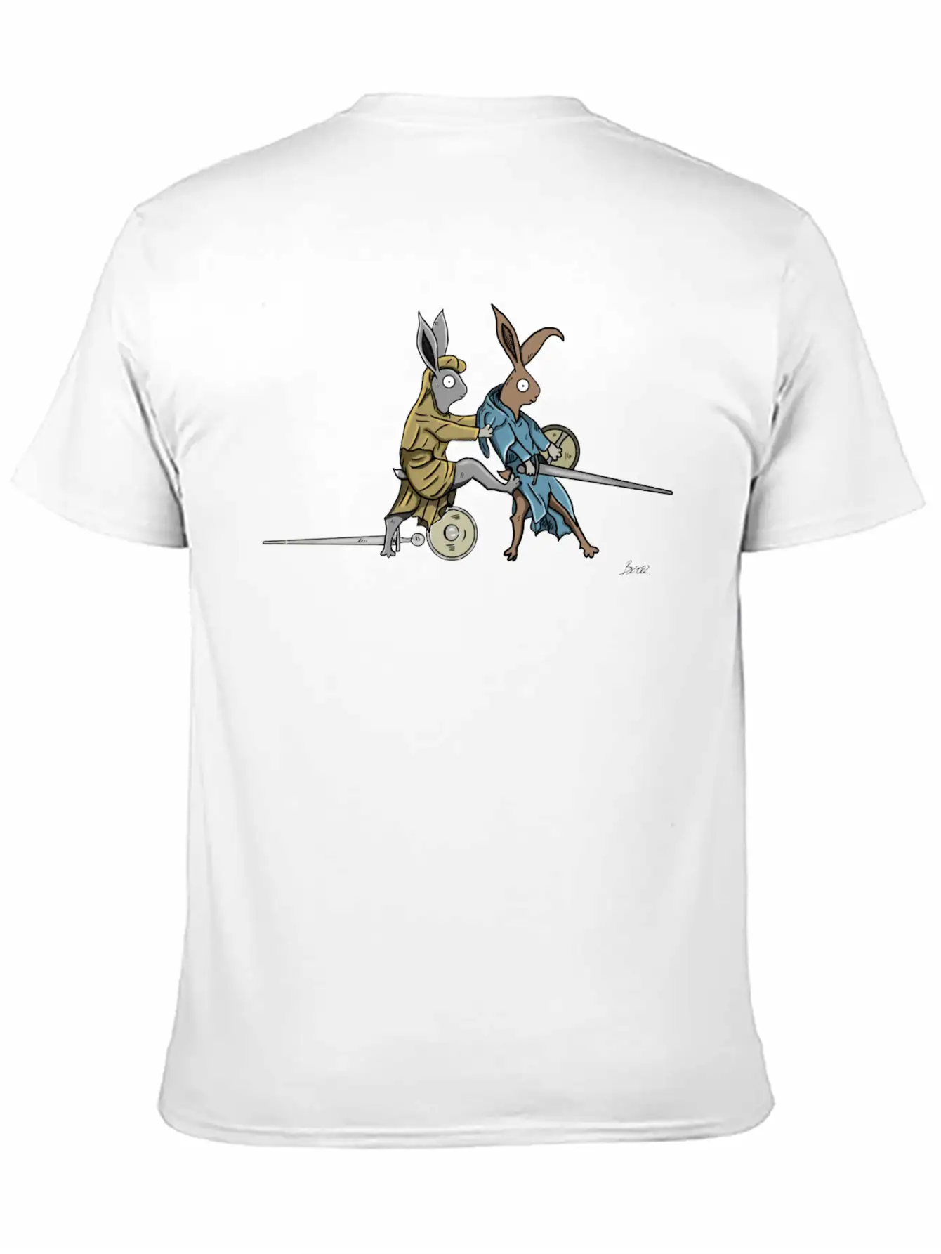 Medieval Rabbits In The Towerfechtbuch Soft Cotton Short Sleeve Tee ¨C Unisex Wardrobe Staple