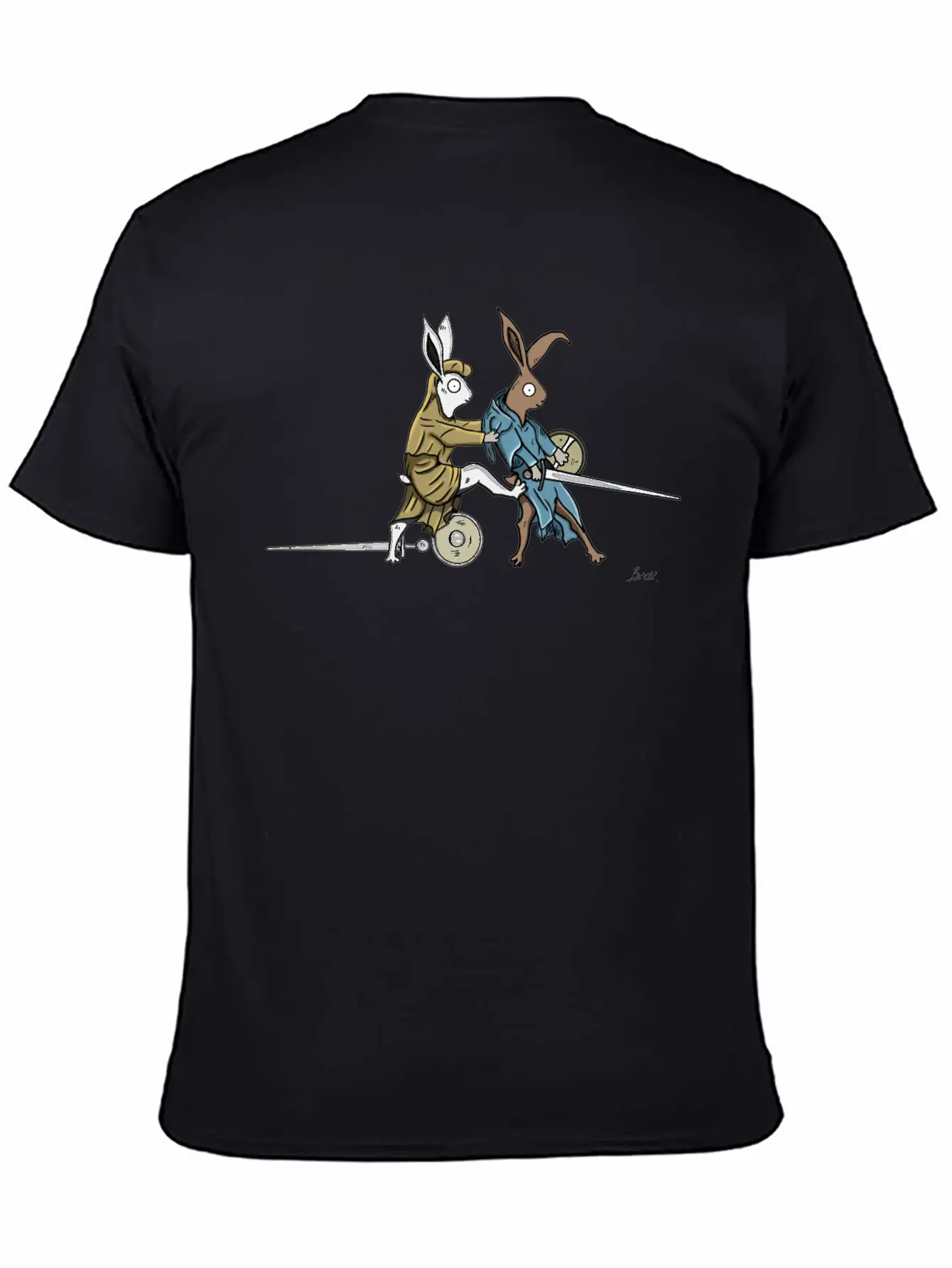 Medieval Rabbits In The Towerfechtbuch Soft Cotton Short Sleeve Tee ¨C Unisex Wardrobe Staple