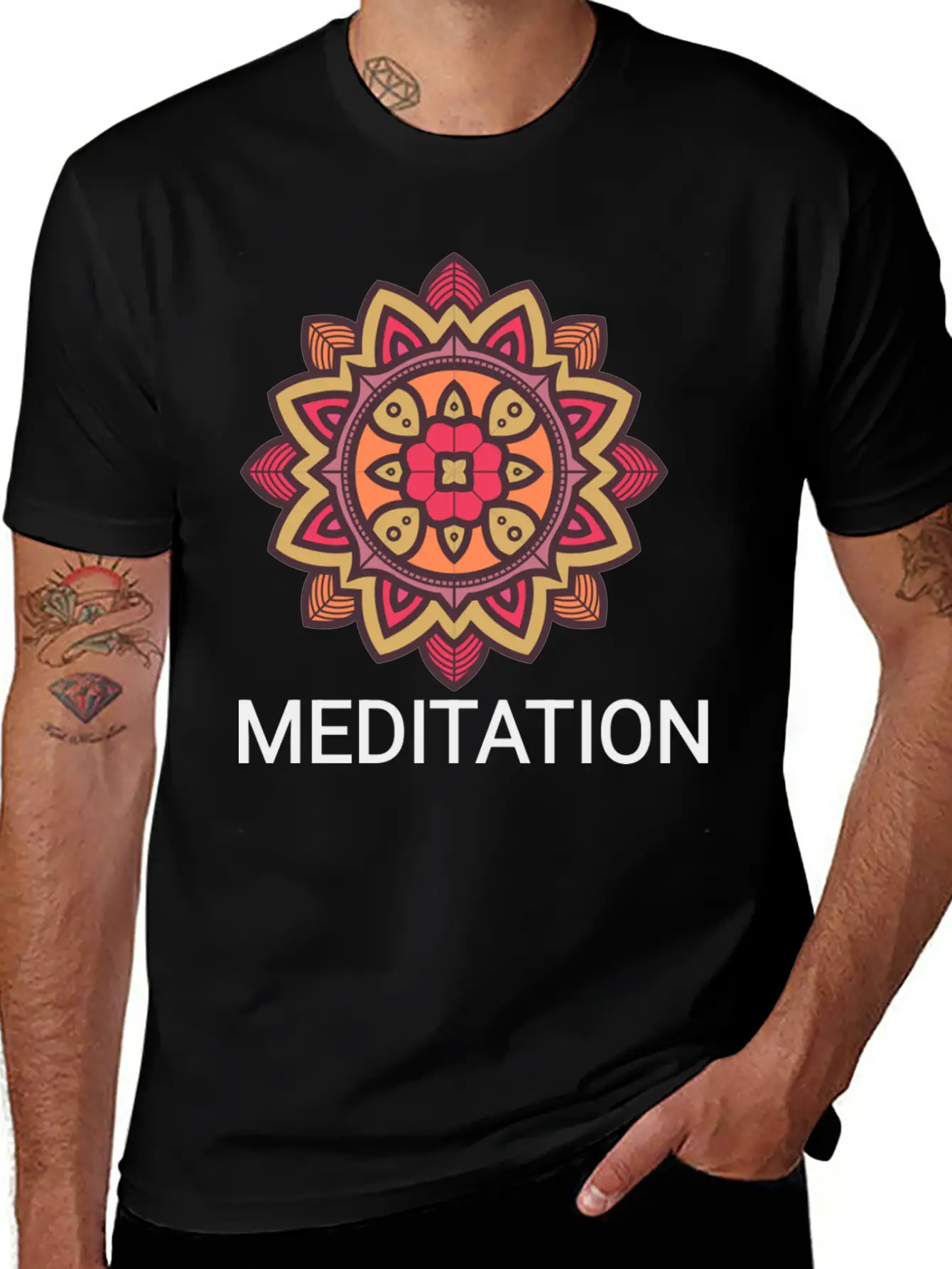 Meditation Basic Graphic T-Shirt ¨C Daily Comfort In Soft Cotton