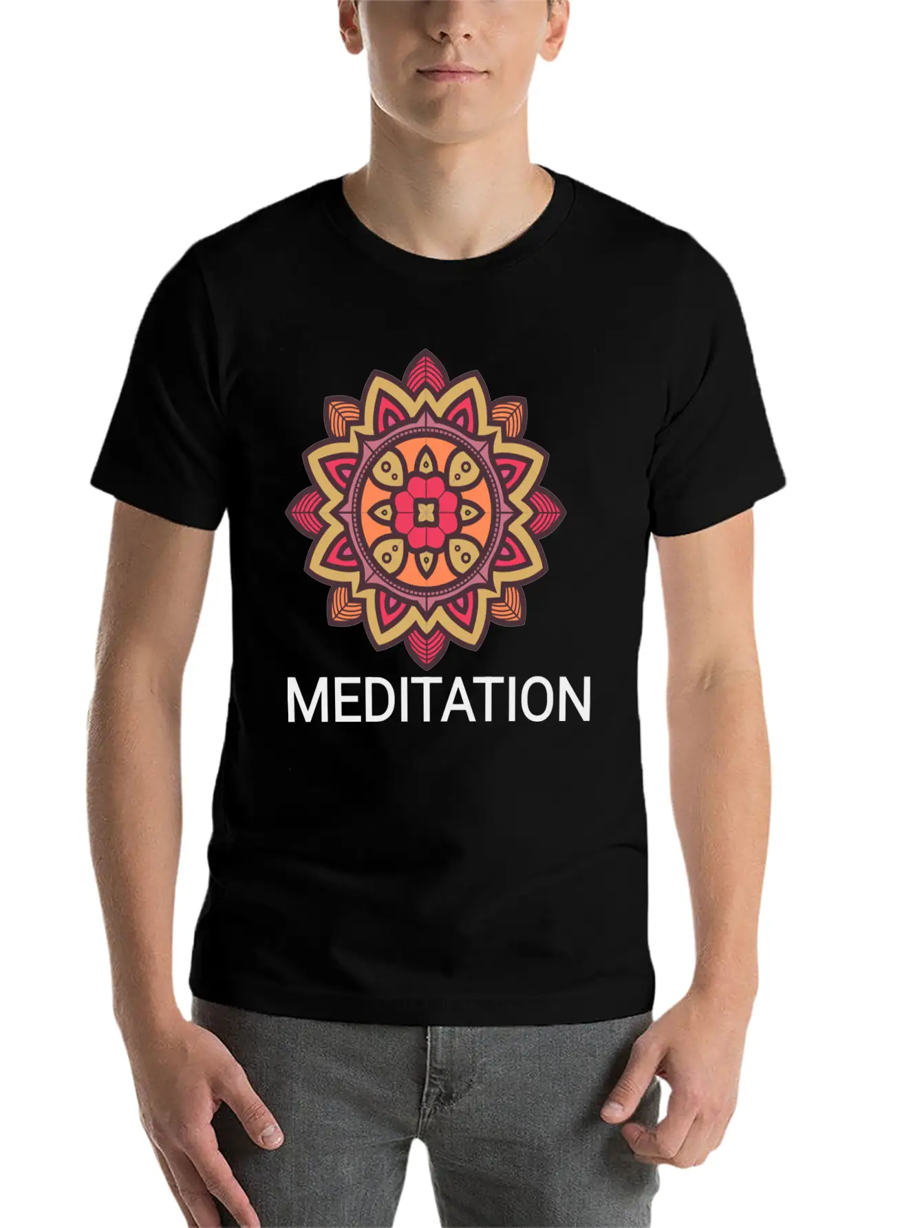 Meditation Basic Graphic T-Shirt ¨C Daily Comfort In Soft Cotton