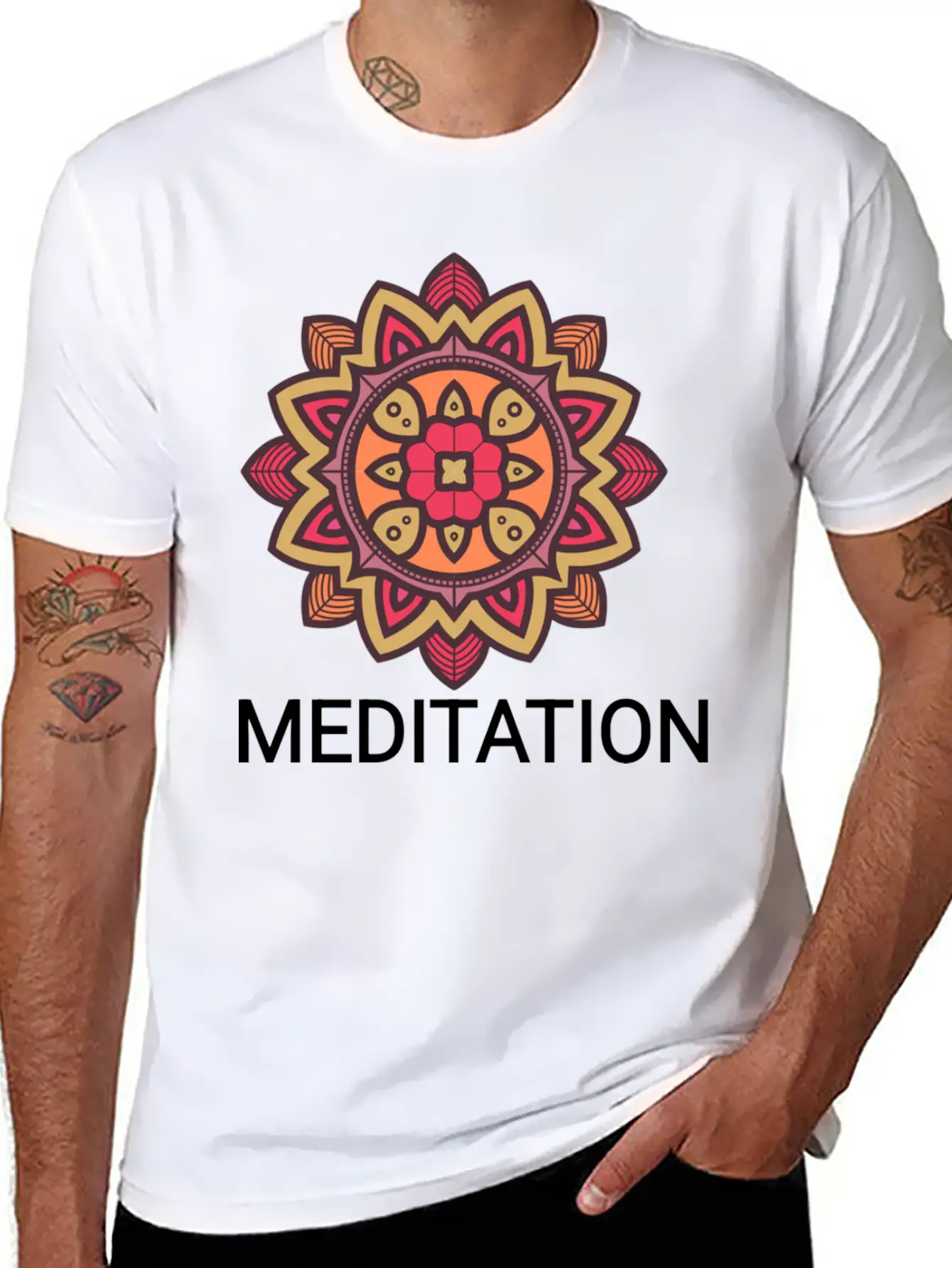 Meditation Basic Graphic T-Shirt ¨C Daily Comfort In Soft Cotton