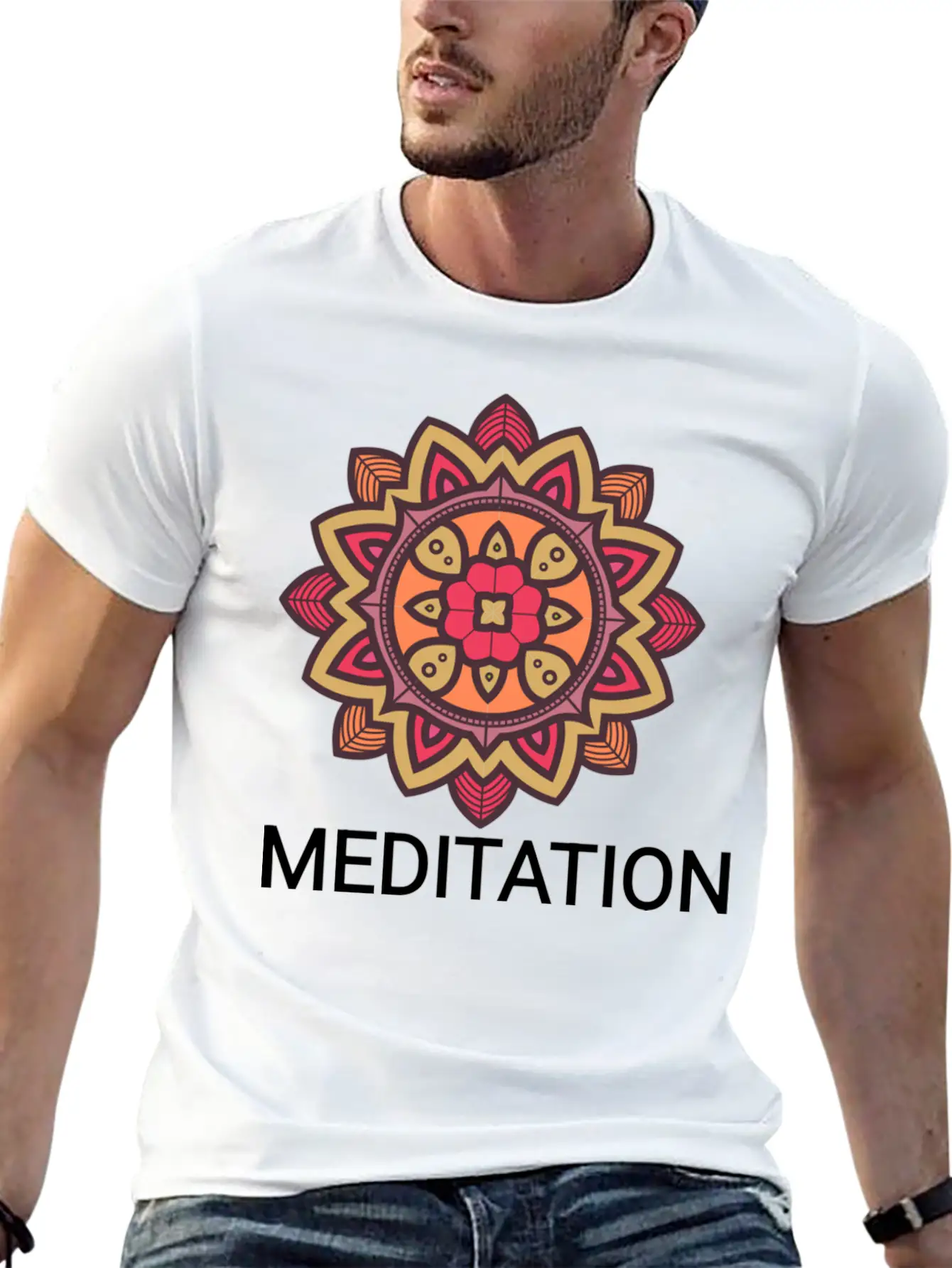 Meditation Basic Graphic T-Shirt ¨C Daily Comfort In Soft Cotton