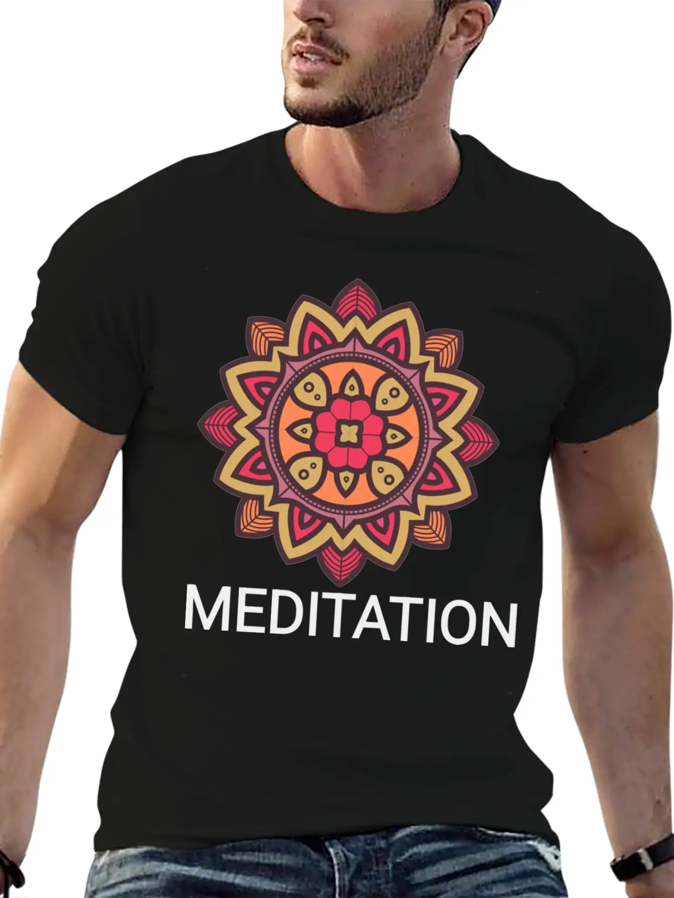 Meditation Basic Graphic T-Shirt ¨C Daily Comfort In Soft Cotton