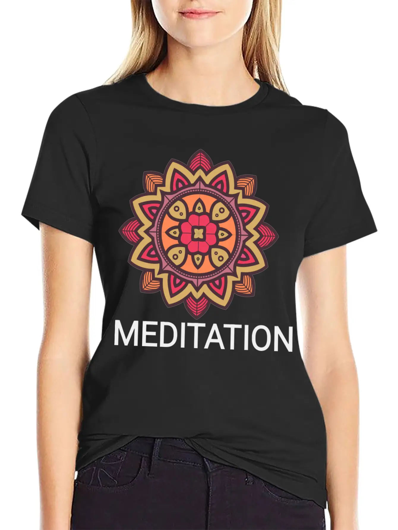 Meditation Basic Graphic T-Shirt ¨C Daily Comfort In Soft Cotton