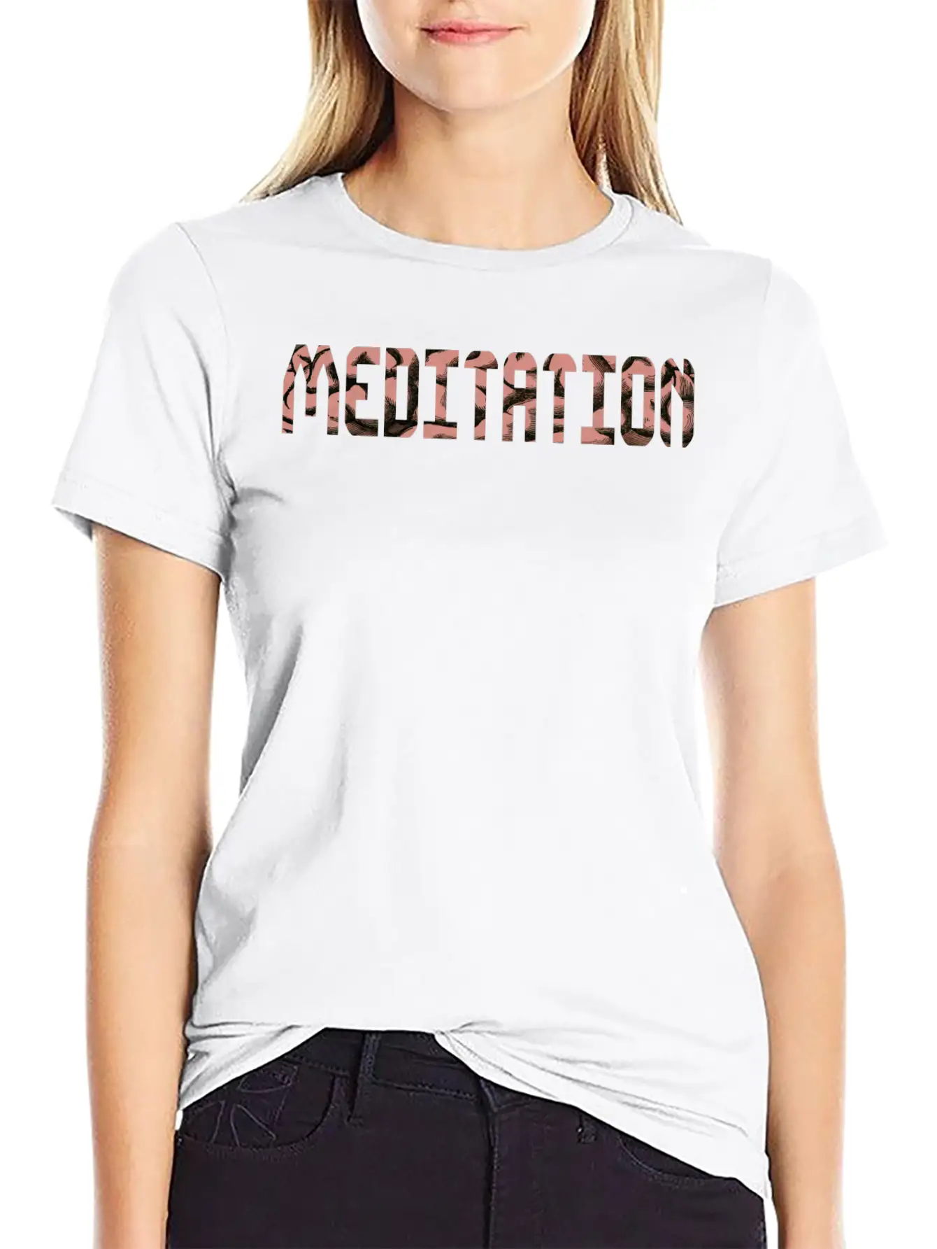 MEDITATION Soft Cotton Short Sleeve Tee ¨C Unisex Wardrobe Staple