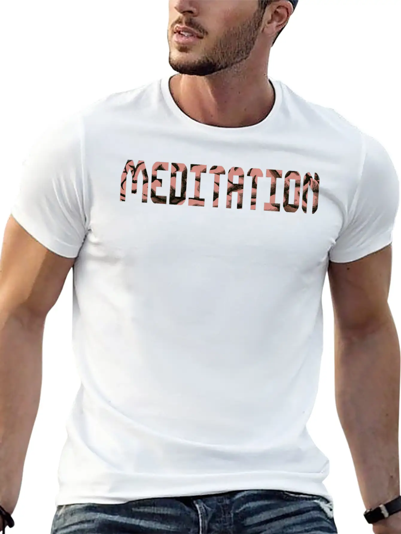 MEDITATION Soft Cotton Short Sleeve Tee ¨C Unisex Wardrobe Staple