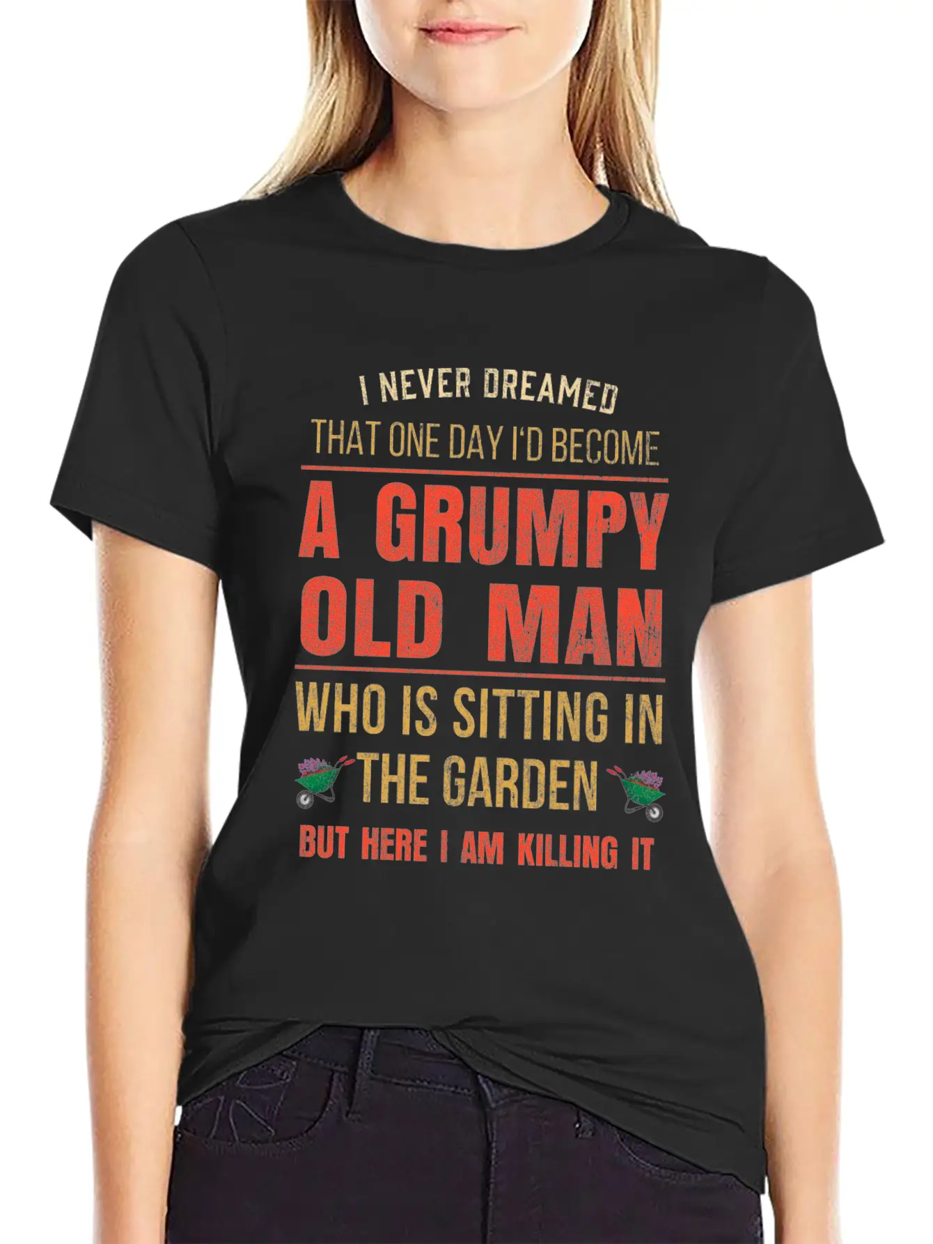 Mens Funny Grumpy Old Gardeners Gift Retired Basic Graphic T-Shirt ¨C Daily Comfort In Soft Cotton