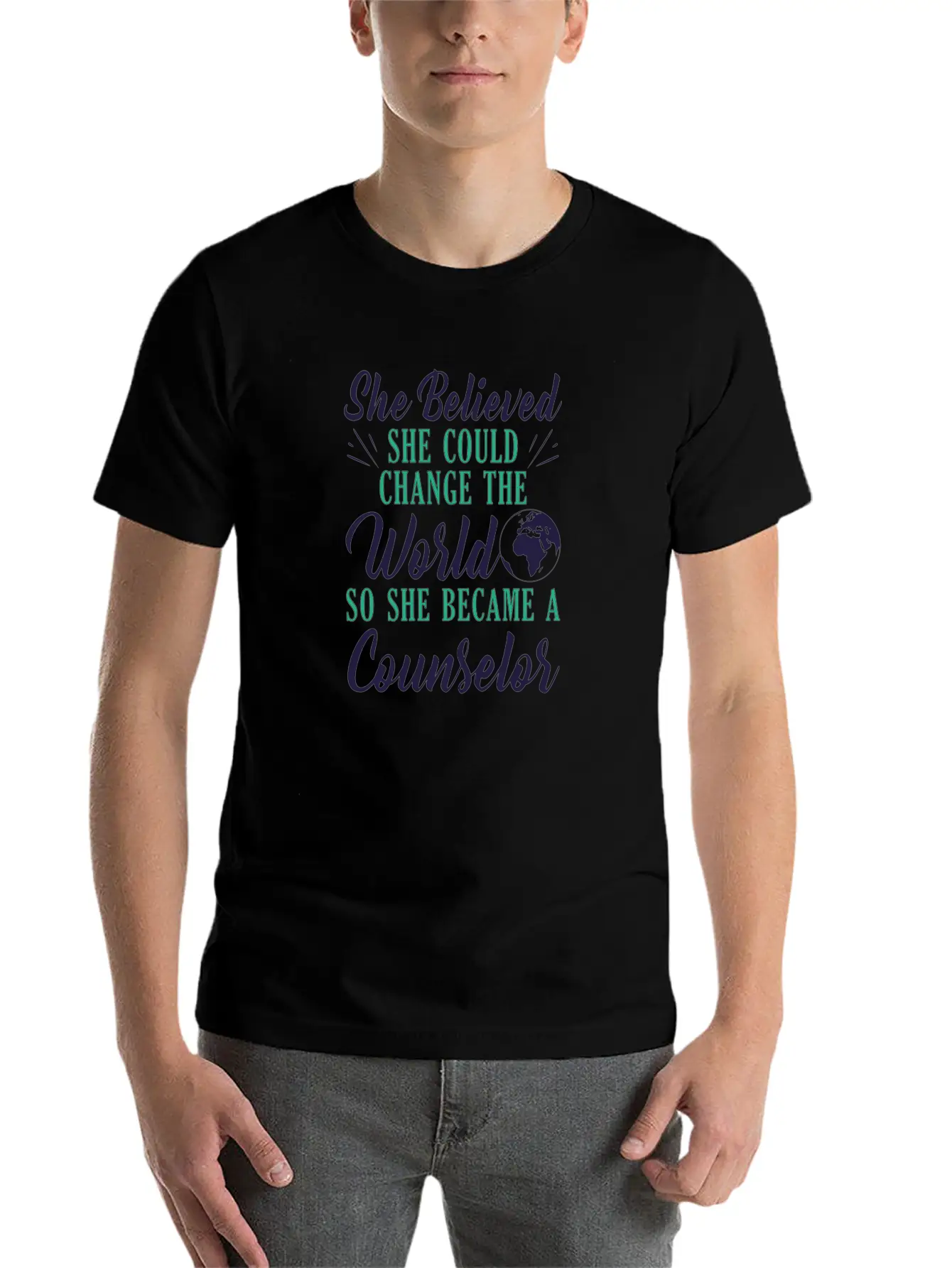 Mental Health Awareness She Believed She Could Essential Cotton Tee For Daily Outfits ¨C Unisex Style