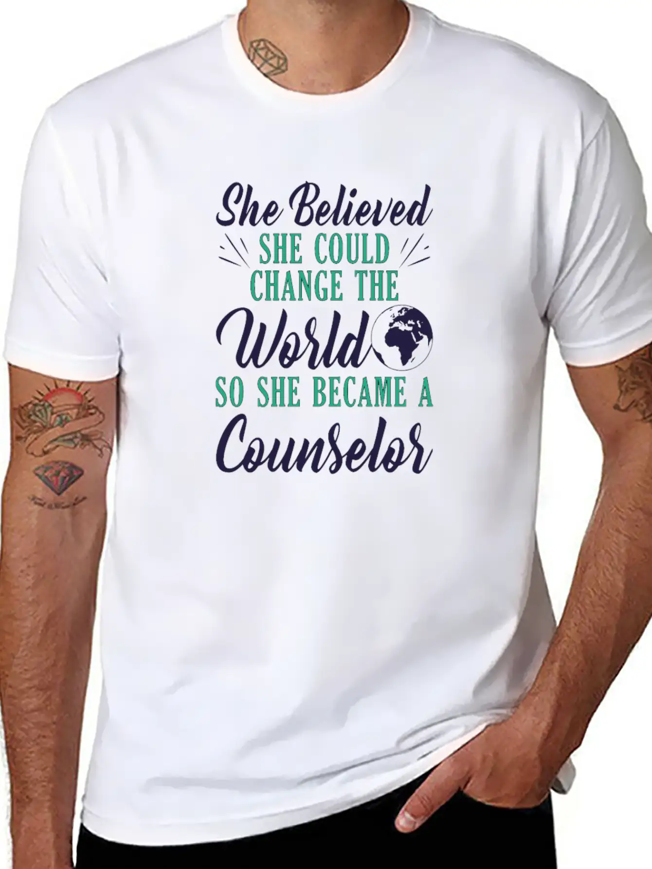 Mental Health Awareness She Believed She Could Essential Cotton Tee For Daily Outfits ¨C Unisex Style