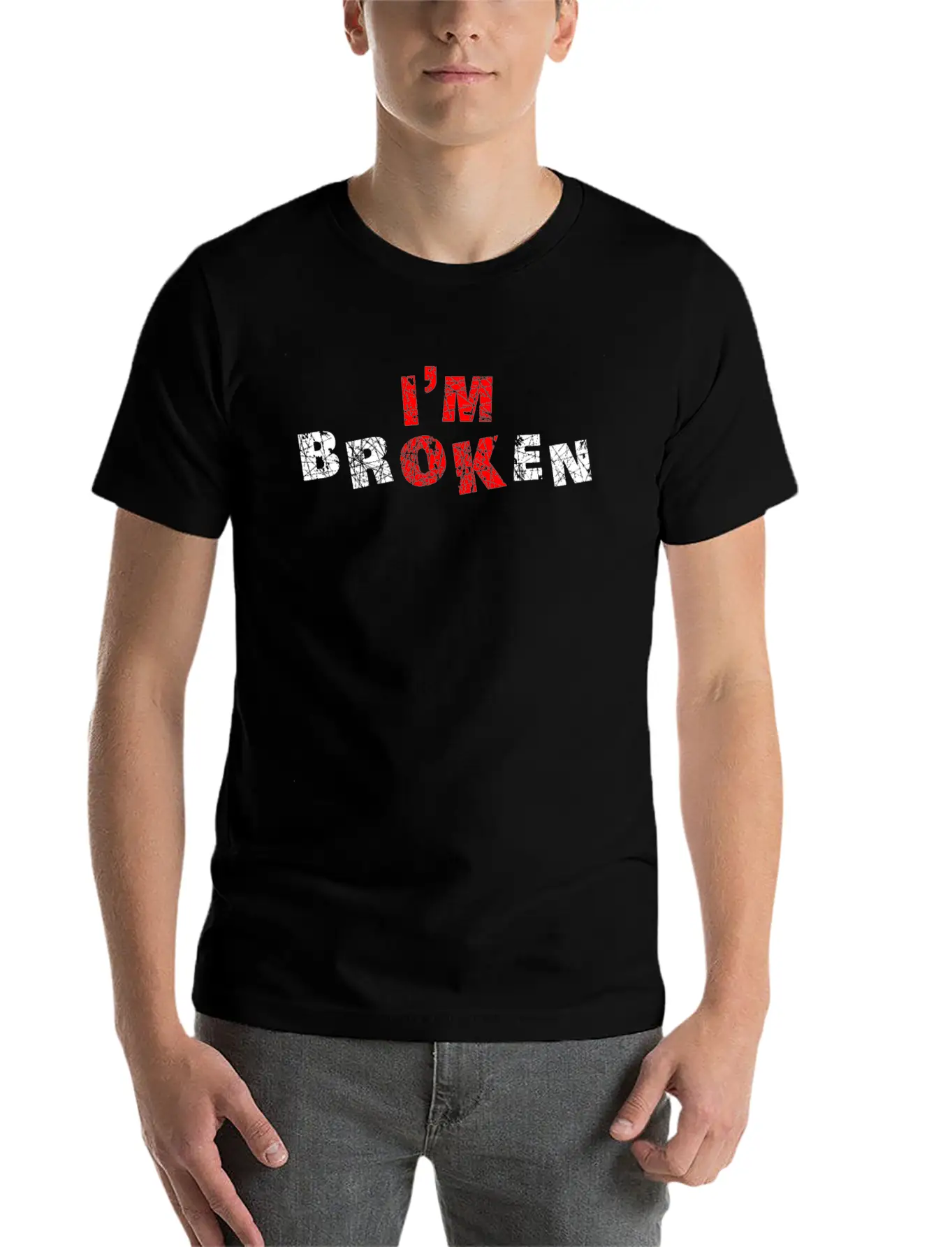 Mental Health Broken Awareness Mental Basic Graphic T-Shirt ¨C Daily Comfort In Soft Cotton