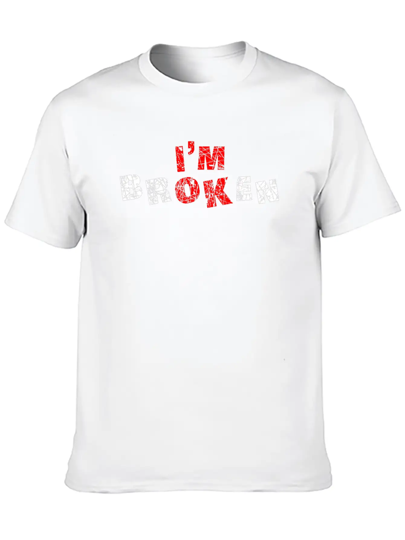 Mental Health Broken Awareness Mental Basic Graphic T-Shirt ¨C Daily Comfort In Soft Cotton