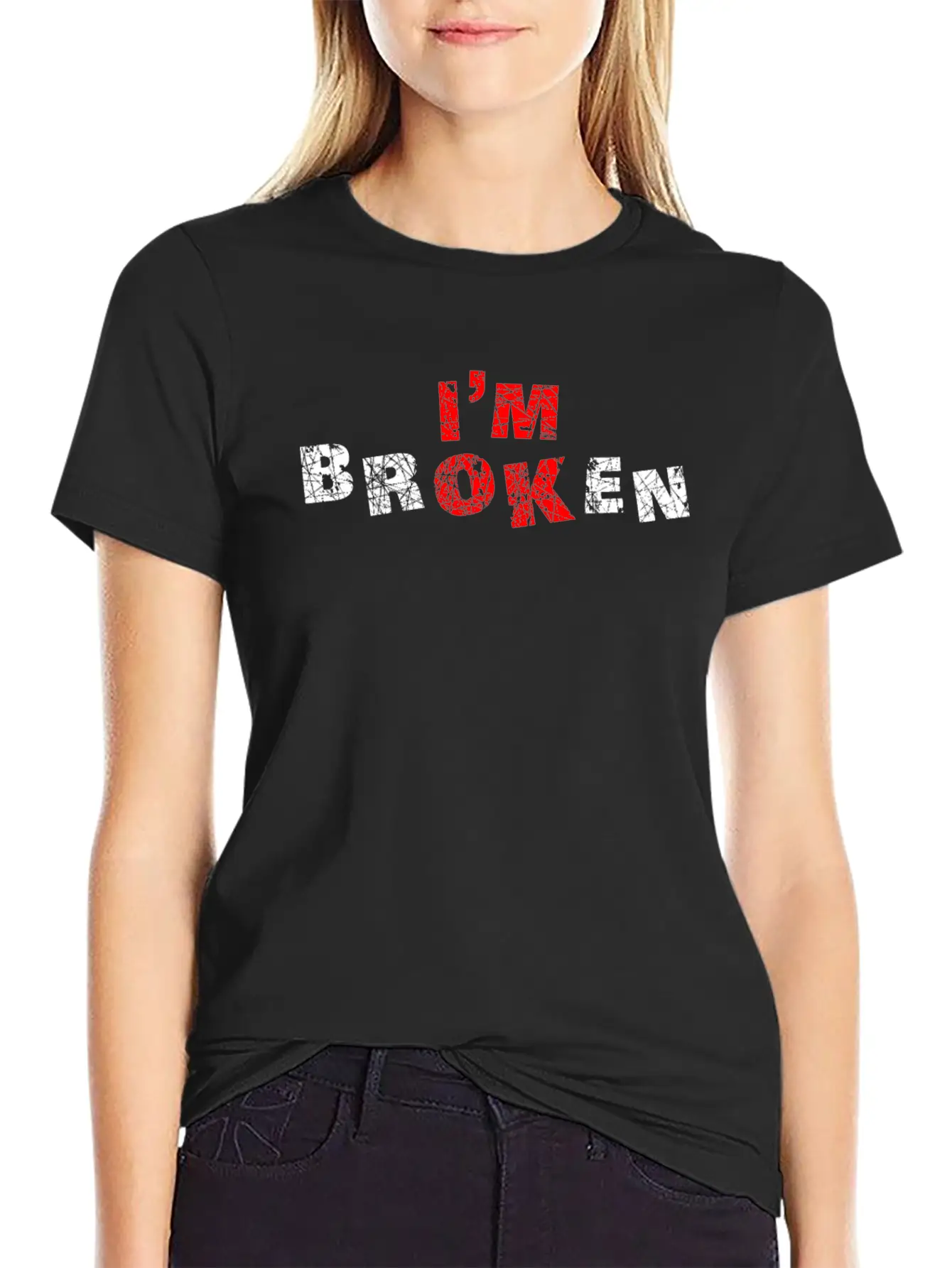 Mental Health Broken Awareness Mental Basic Graphic T-Shirt ¨C Daily Comfort In Soft Cotton