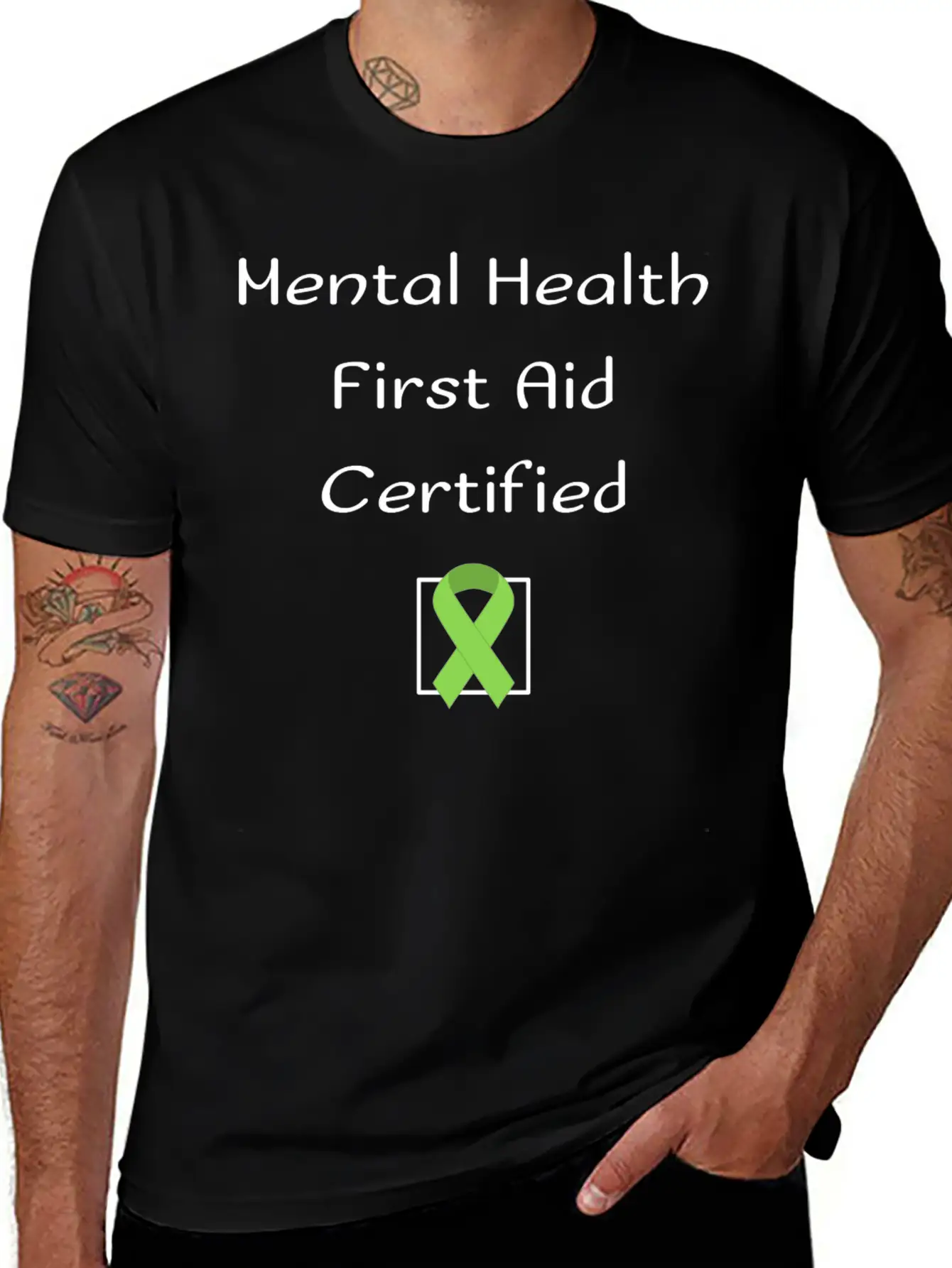 Mental Health First Aid Certified Basic Graphic T-Shirt ¨C Daily Comfort In Soft Cotton