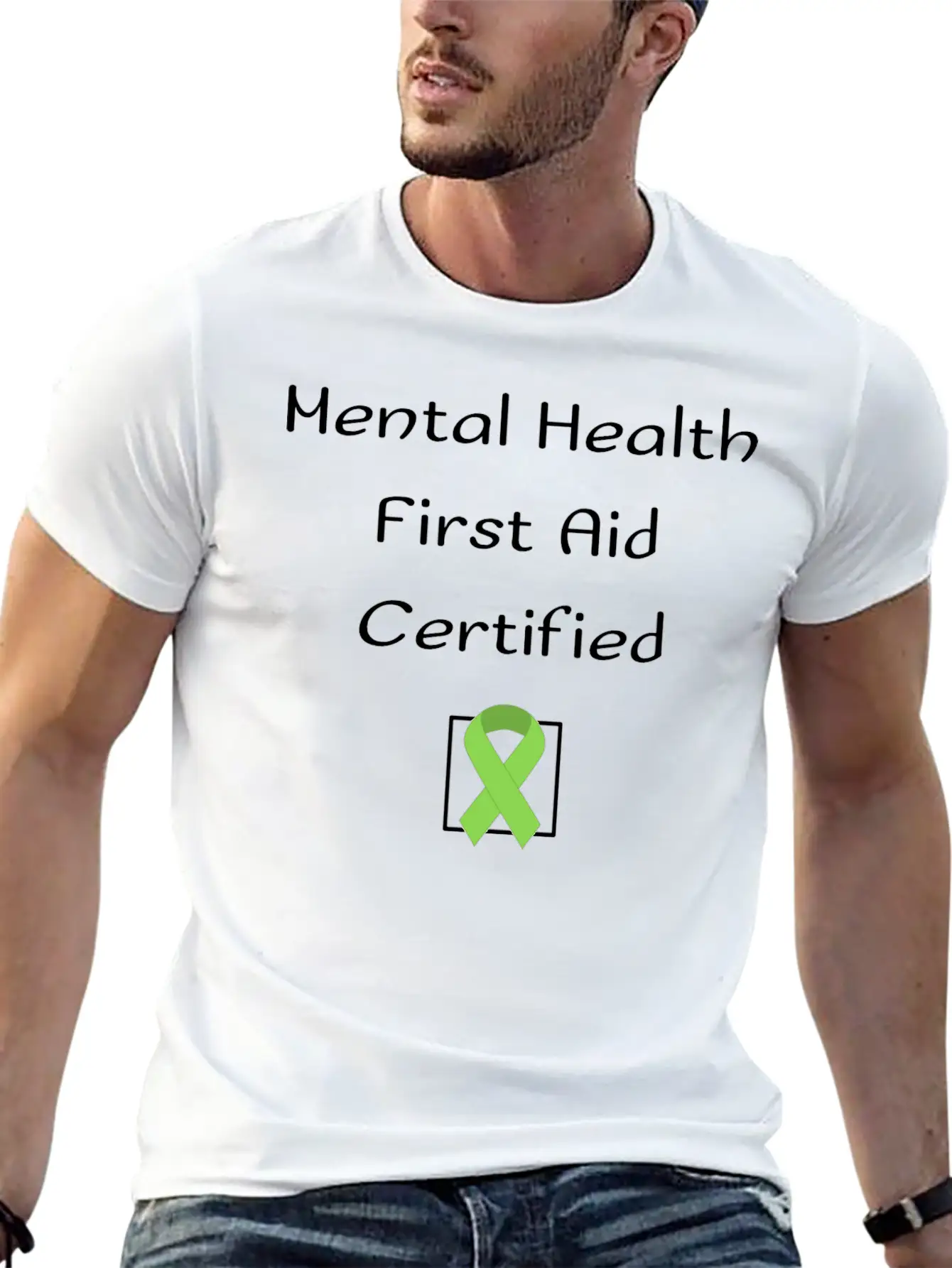 Mental Health First Aid Certified Basic Graphic T-Shirt ¨C Daily Comfort In Soft Cotton