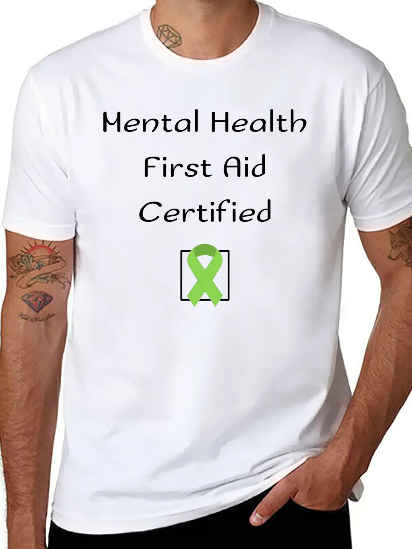 Mental Health First Aid Certified Basic Graphic T-Shirt ¨C Daily Comfort In Soft Cotton