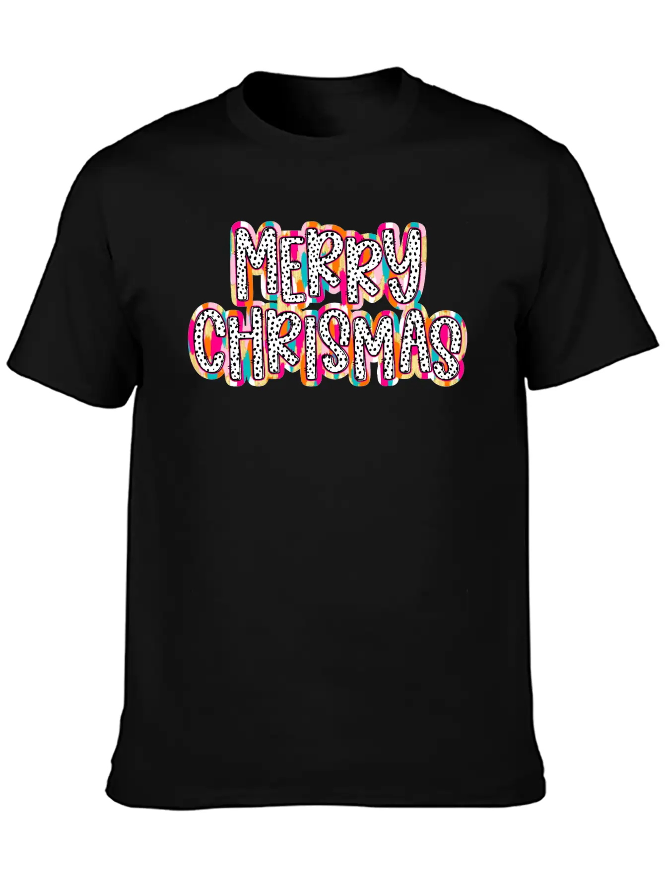 Merry Christmas Brushstroke Soft Cotton Short Sleeve Tee ¨C Unisex Wardrobe Staple