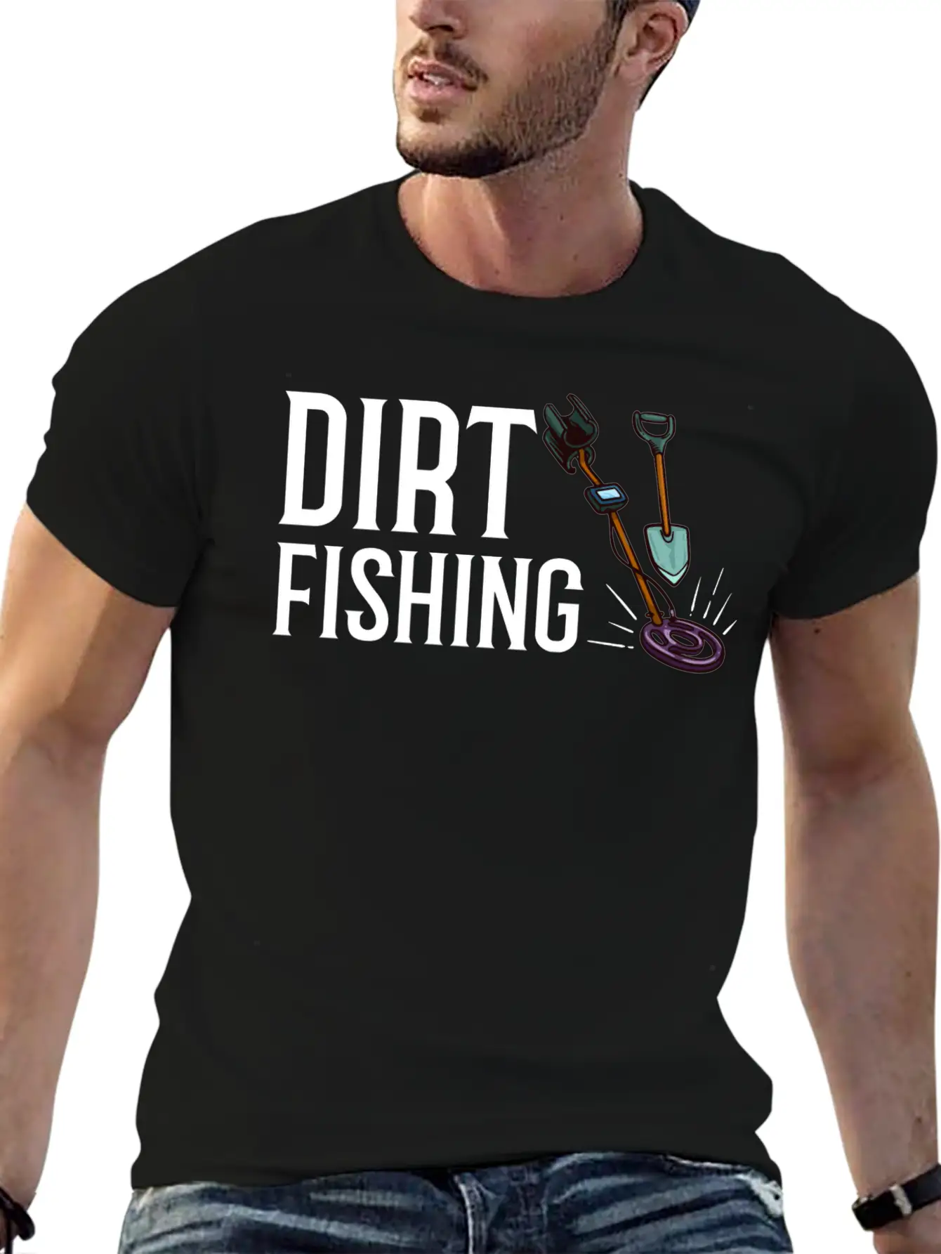 Metal Detector Underwater Metal Detecting Beginner Essential Cotton Tee For Daily Outfits ¨C Unisex Style