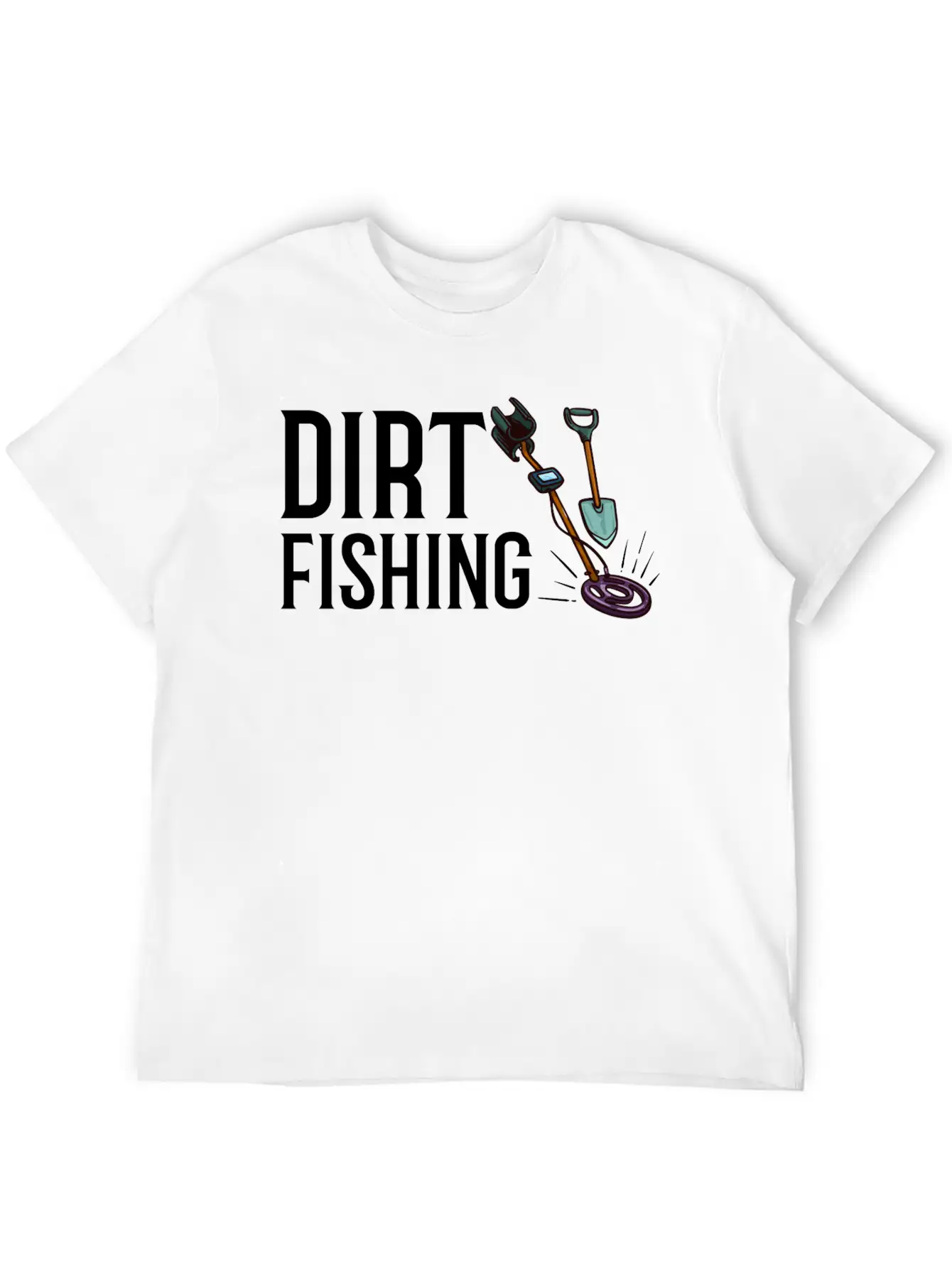 Metal Detector Underwater Metal Detecting Beginner Essential Cotton Tee For Daily Outfits ¨C Unisex Style