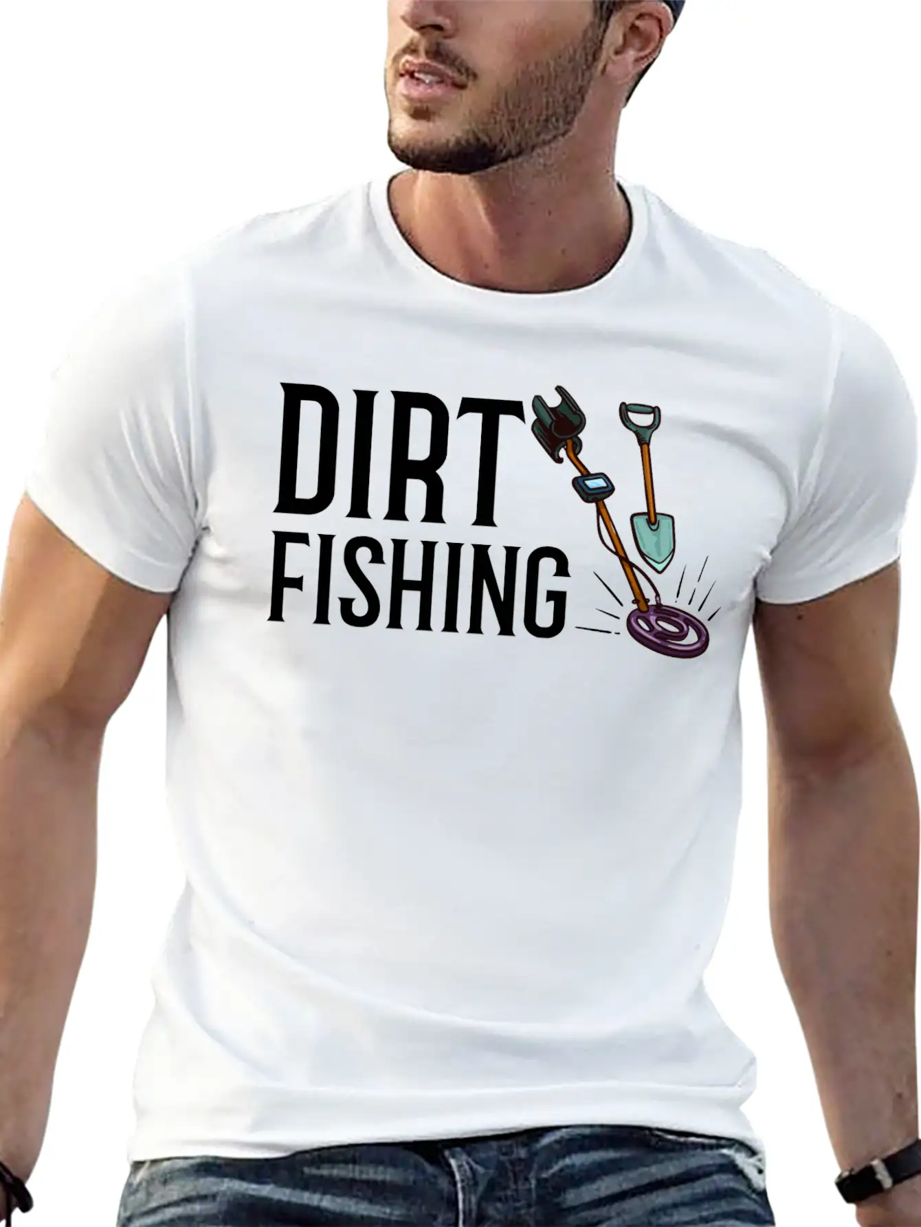 Metal Detector Underwater Metal Detecting Beginner Essential Cotton Tee For Daily Outfits ¨C Unisex Style