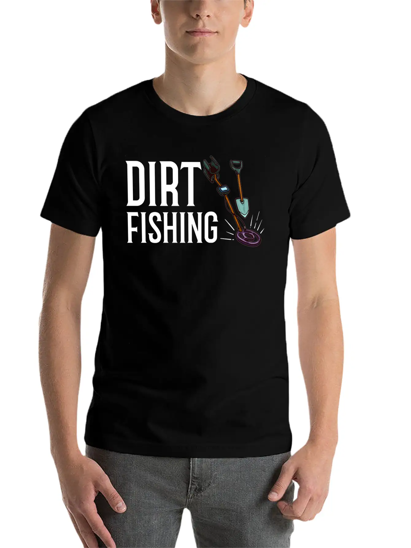 Metal Detector Underwater Metal Detecting Beginner Essential Cotton Tee For Daily Outfits ¨C Unisex Style