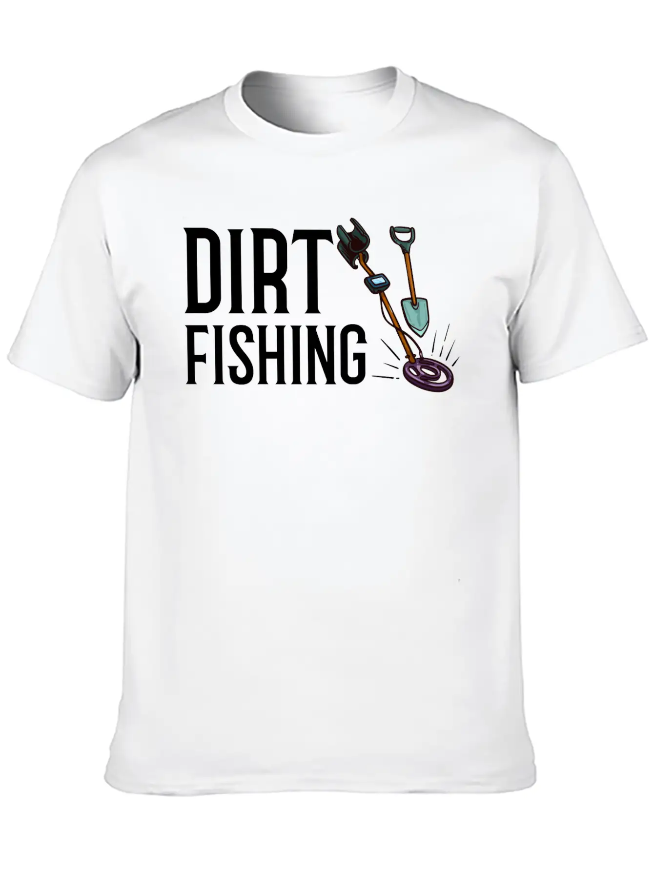 Metal Detector Underwater Metal Detecting Beginner Essential Cotton Tee For Daily Outfits ¨C Unisex Style