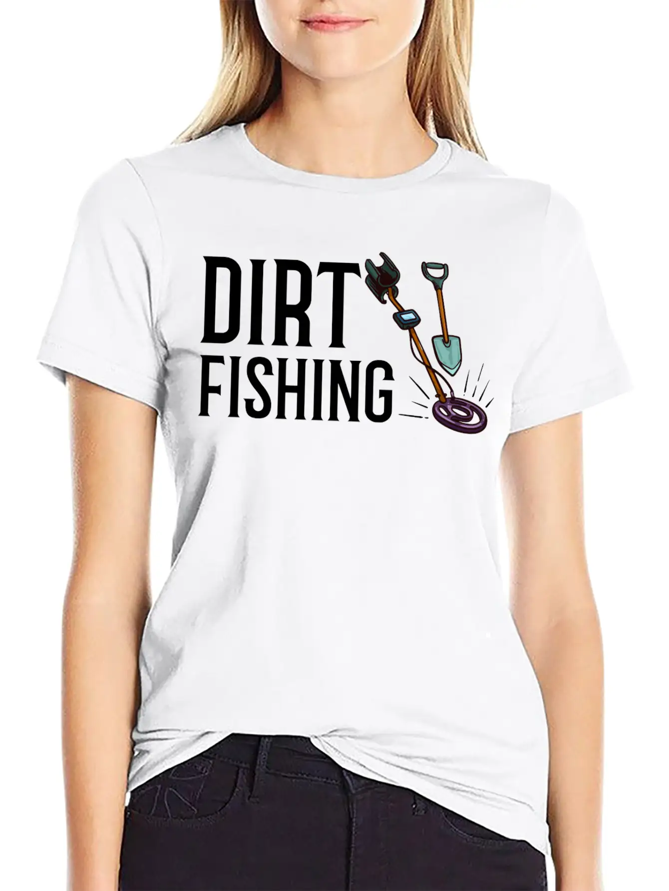 Metal Detector Underwater Metal Detecting Beginner Essential Cotton Tee For Daily Outfits ¨C Unisex Style