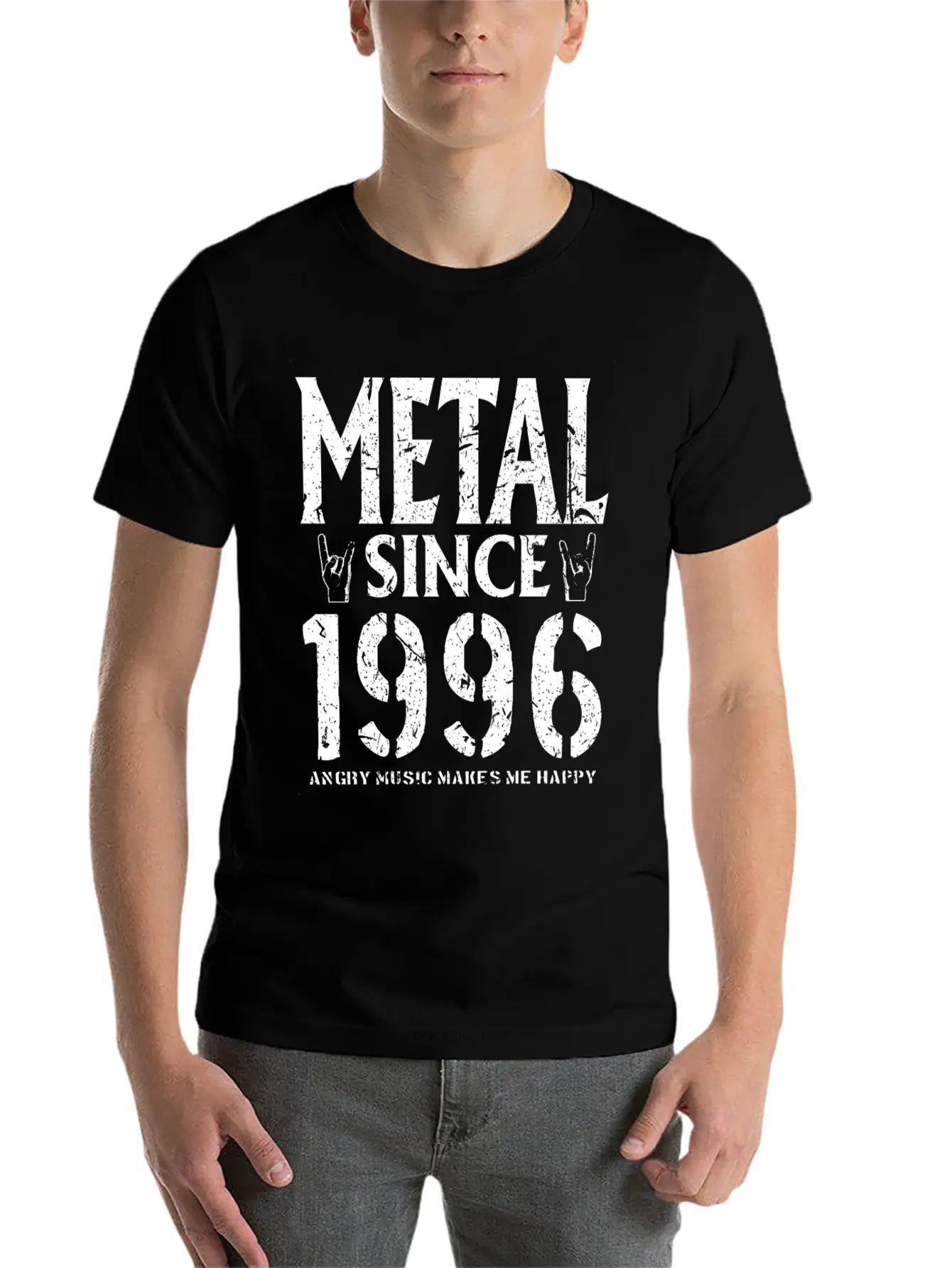 Metal Gift Birthday Vintage 1996 Soft Cotton Short Sleeve Tee ¨C Unisex Wardrobe Staple