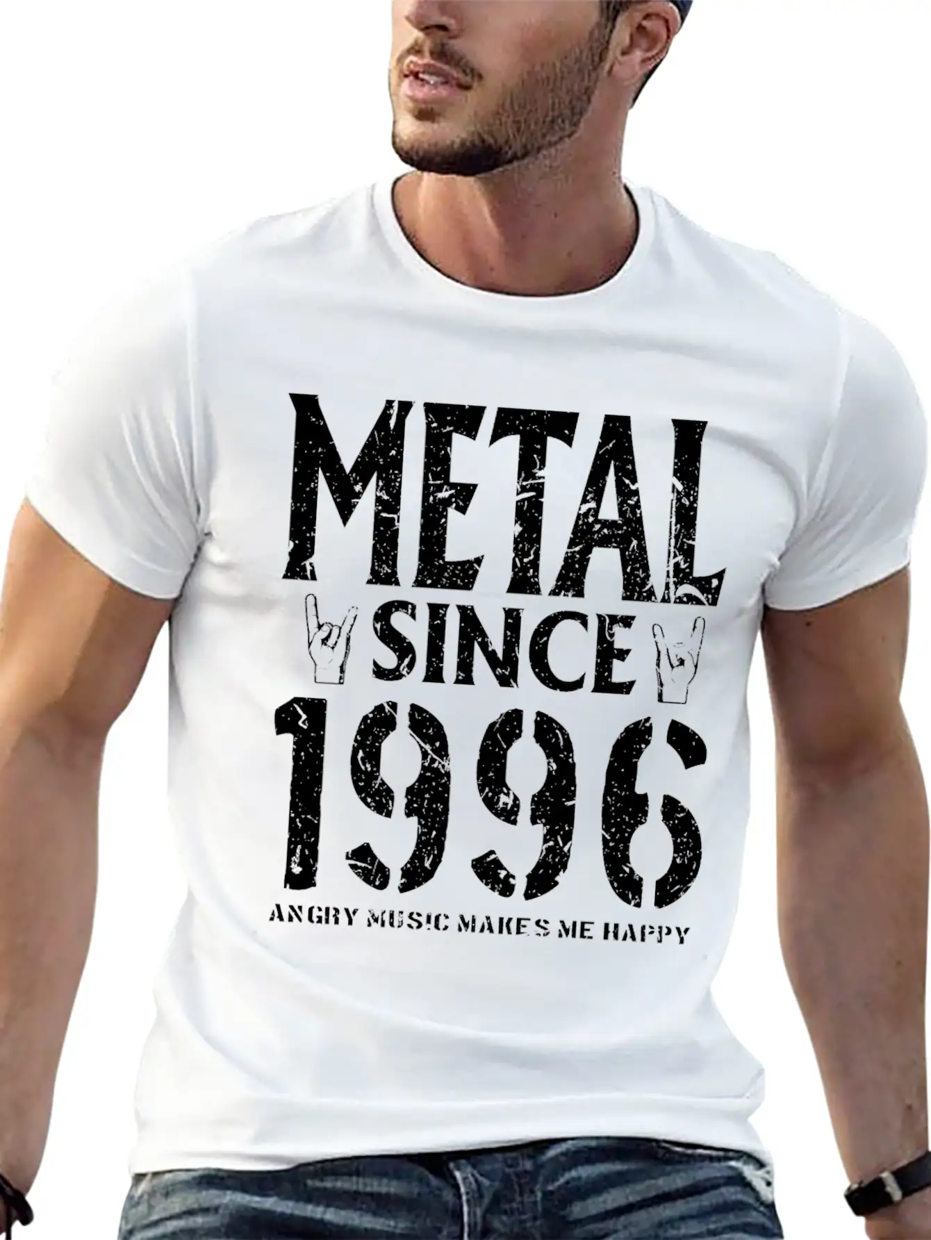 Metal Gift Birthday Vintage 1996 Soft Cotton Short Sleeve Tee ¨C Unisex Wardrobe Staple