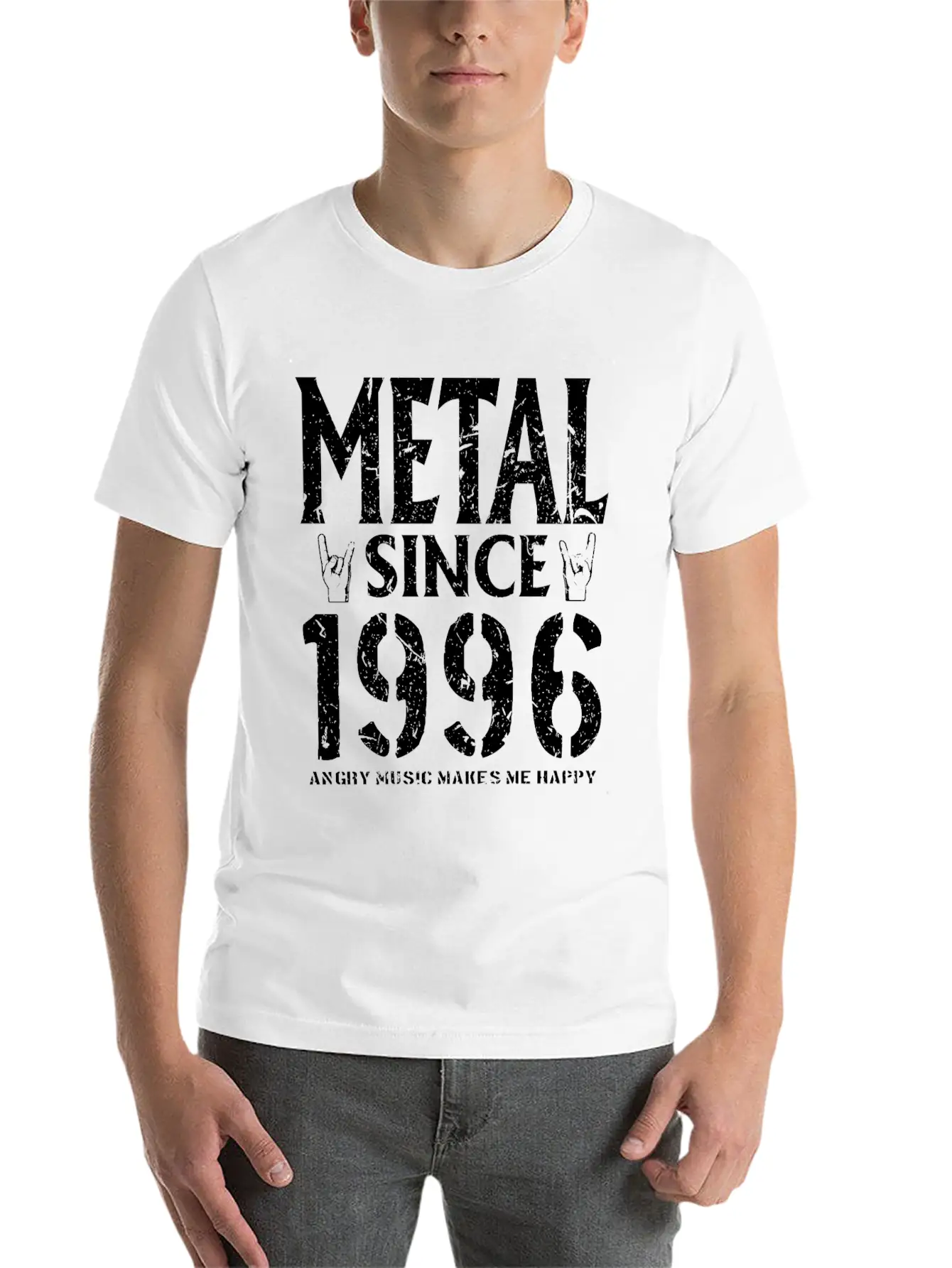 Metal Gift Birthday Vintage 1996 Soft Cotton Short Sleeve Tee ¨C Unisex Wardrobe Staple