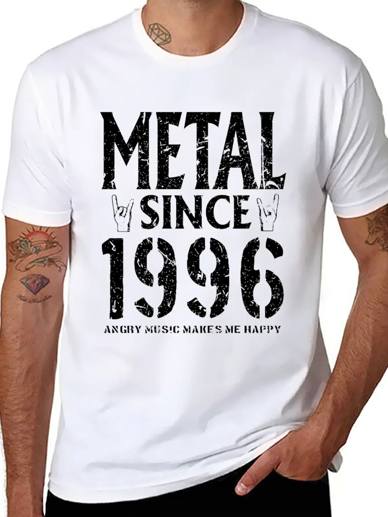 Metal Gift Birthday Vintage 1996 Soft Cotton Short Sleeve Tee ¨C Unisex Wardrobe Staple
