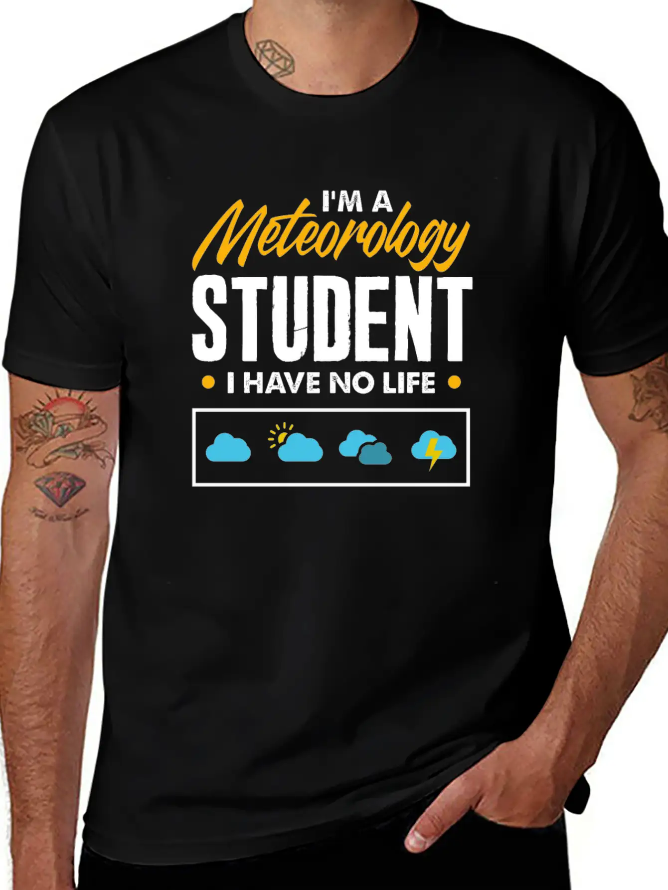 Meteorology Meteorologist Weathermen Gift Essential Cotton Tee For Daily Outfits ¨C Unisex Style