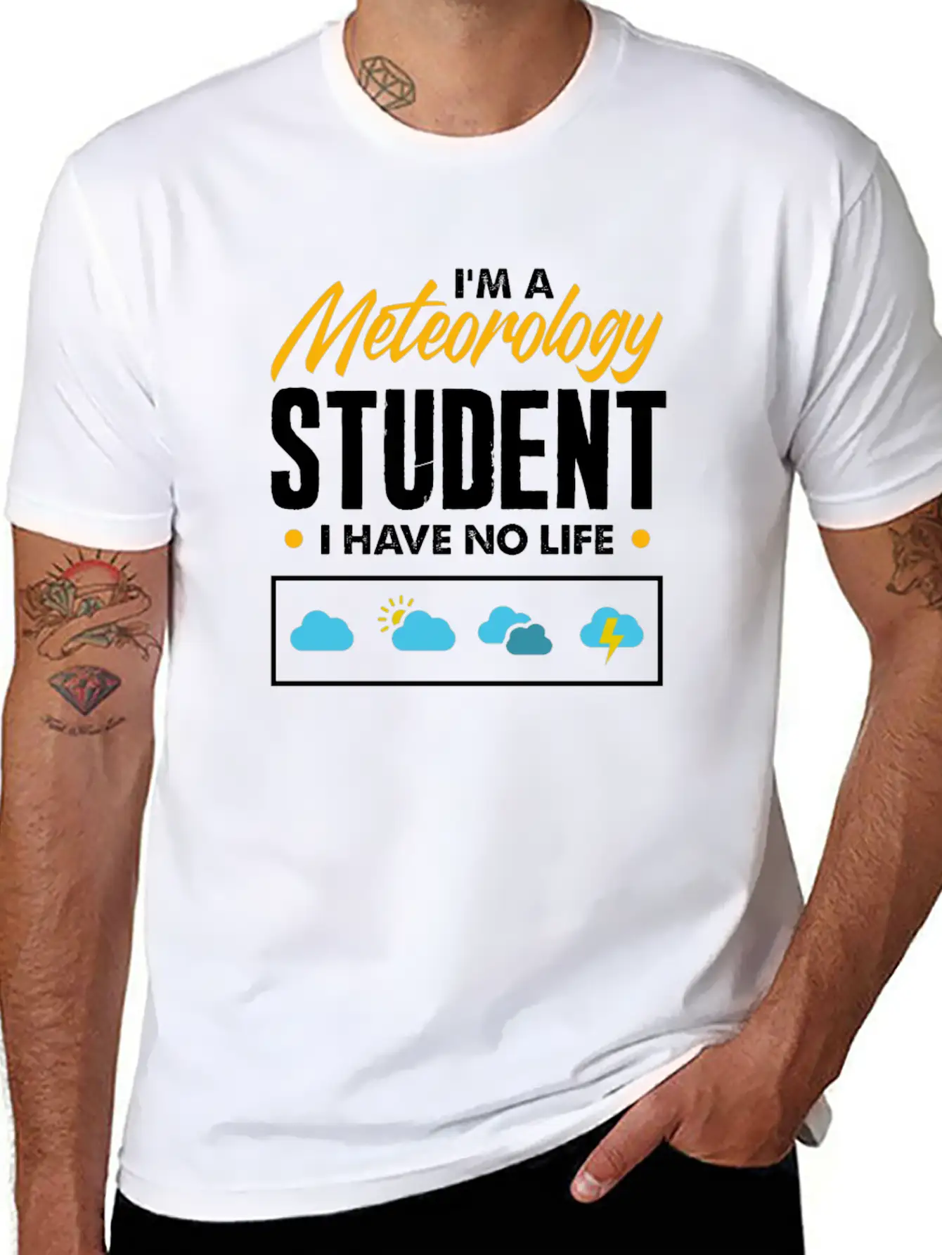 Meteorology Meteorologist Weathermen Gift Essential Cotton Tee For Daily Outfits ¨C Unisex Style