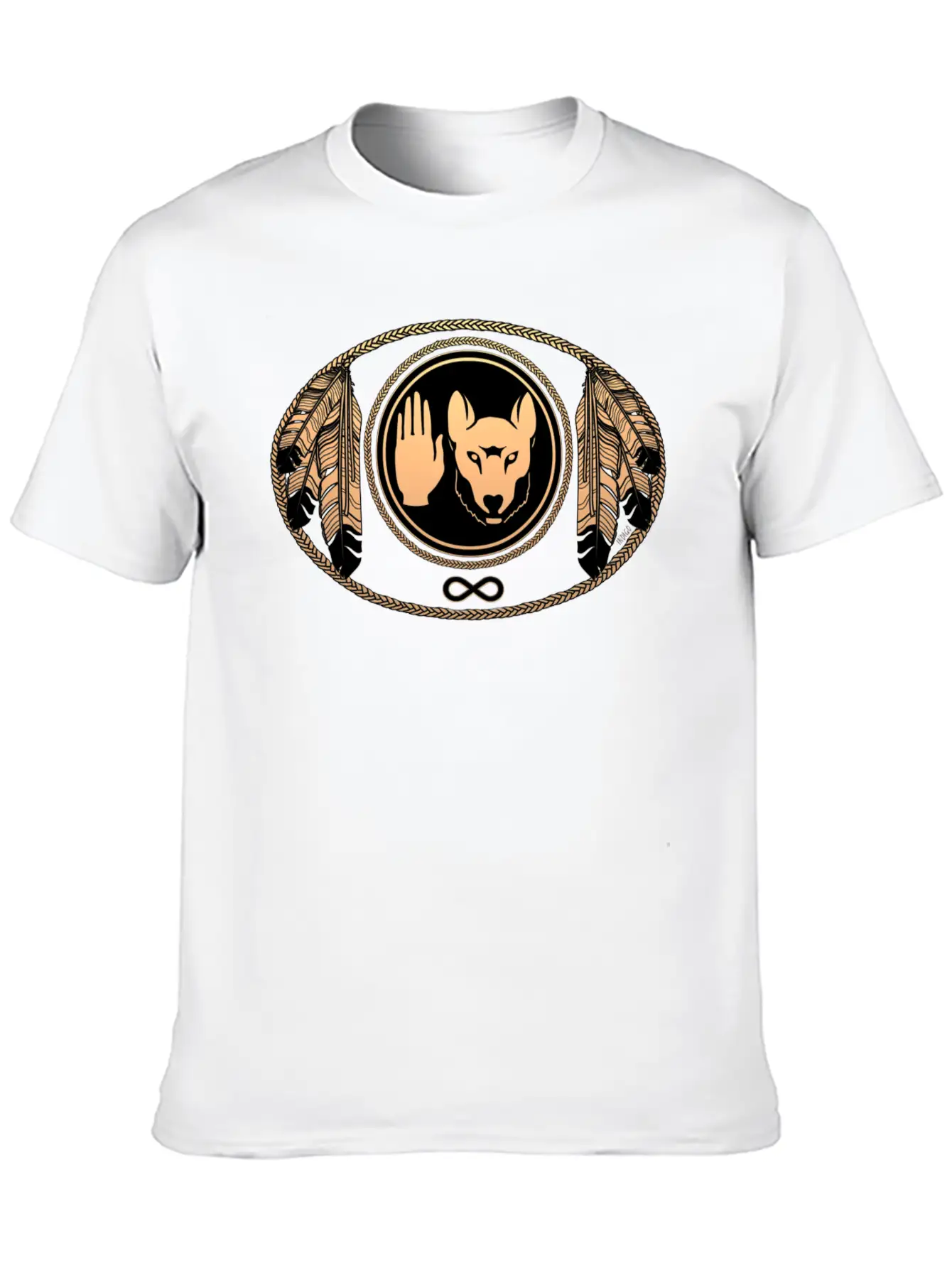 Metis Art Gifts Tribal Wolf Flag Shirts & Gifts Essential Cotton Tee For Daily Outfits ¨C Unisex Style