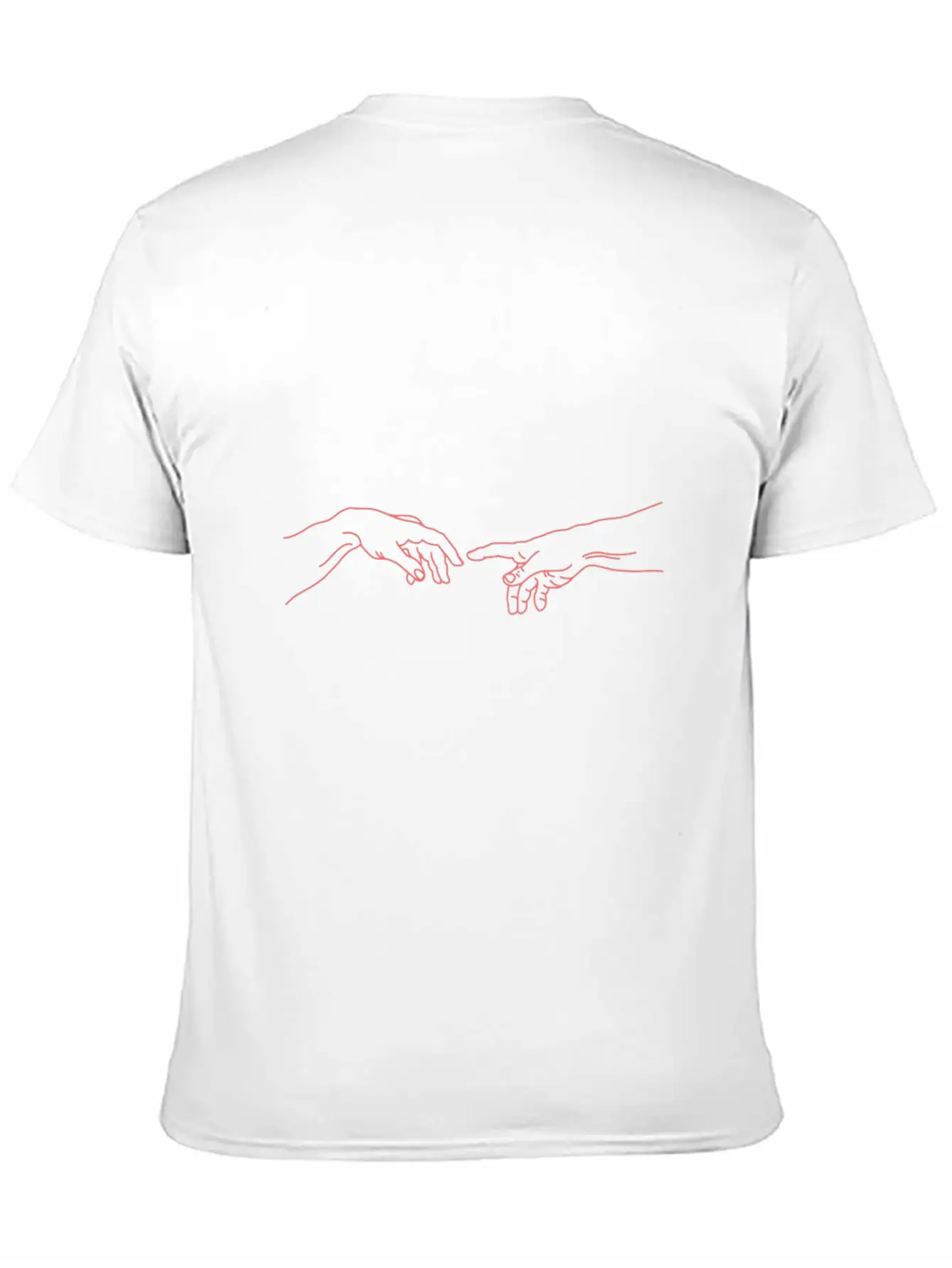 Michelangelo Creation Hands For Aesthetic Fans Soft Cotton Short Sleeve Tee ¨C Unisex Wardrobe Staple
