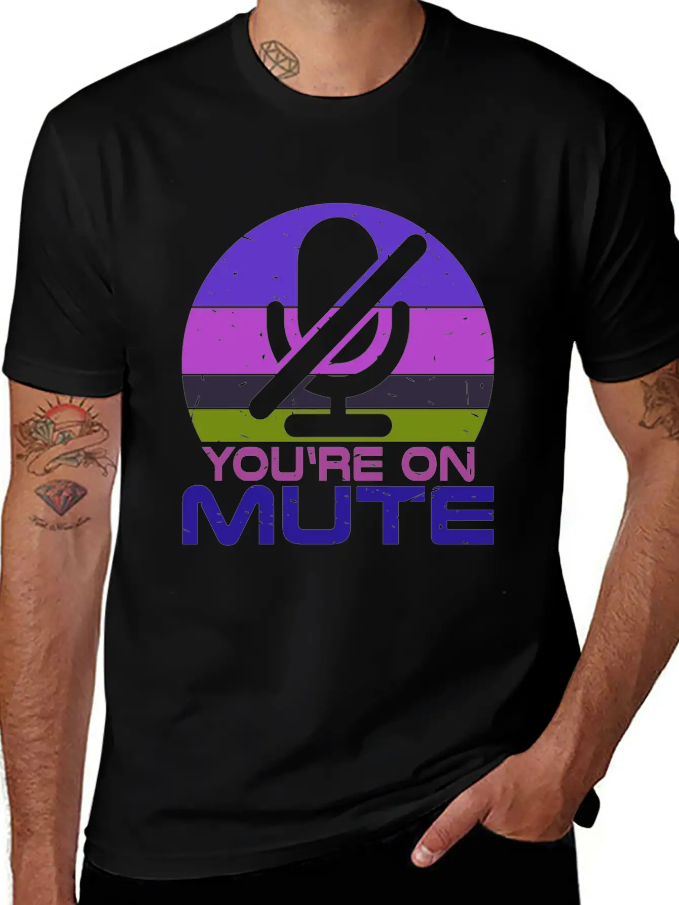 Microphone Muted You Are Muted On Mute Essential Cotton Tee For Daily Outfits ¨C Unisex Style
