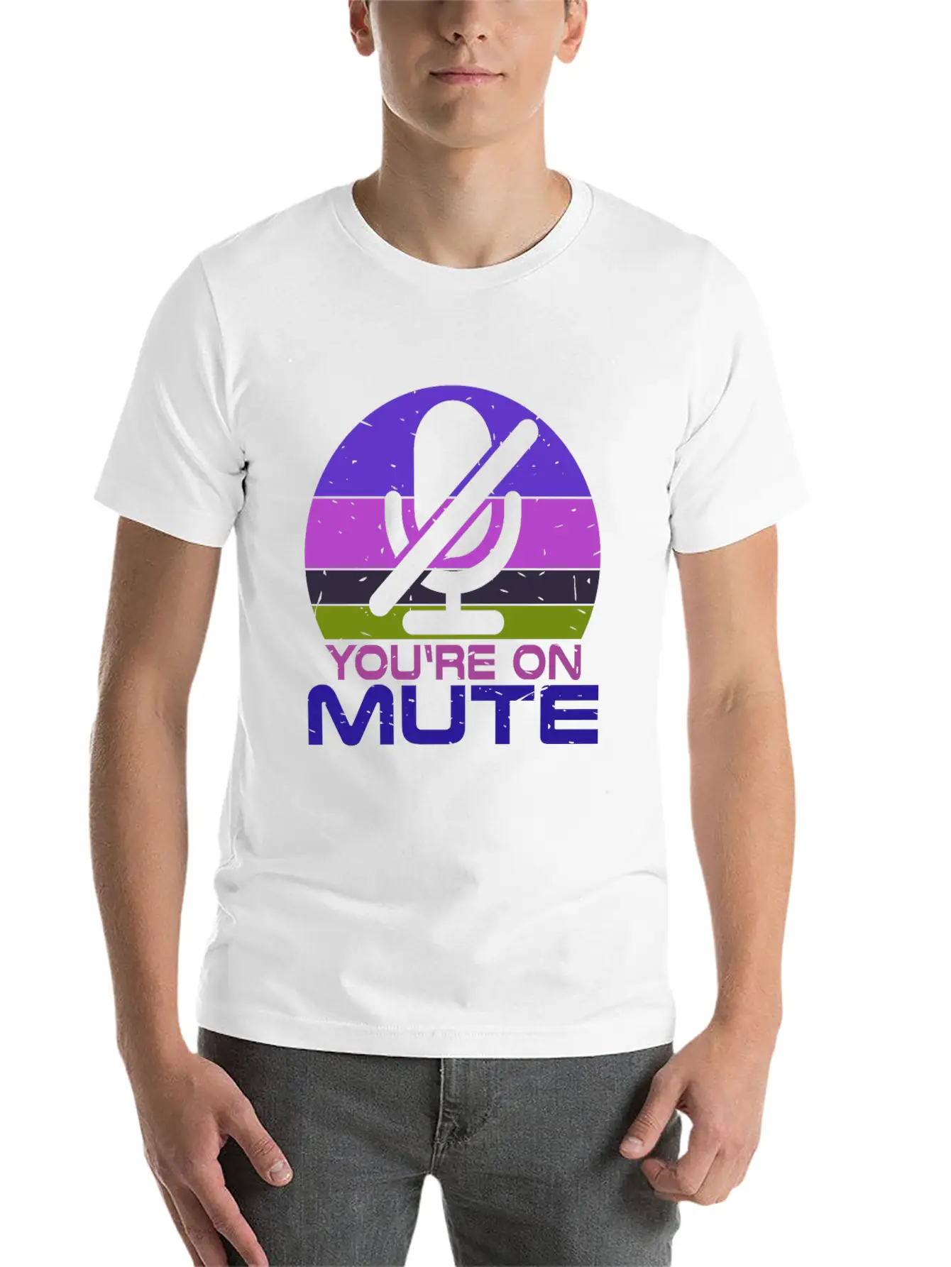 Microphone Muted You Are Muted On Mute Essential Cotton Tee For Daily Outfits ¨C Unisex Style