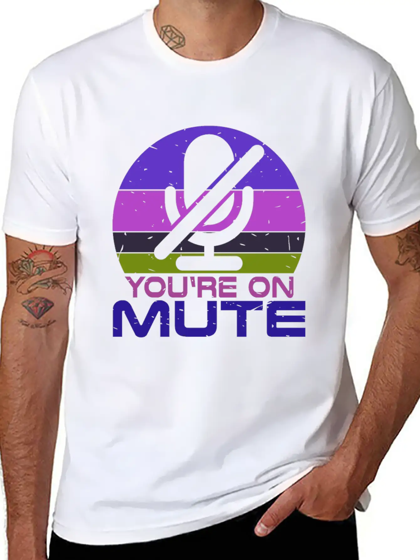 Microphone Muted You Are Muted On Mute Essential Cotton Tee For Daily Outfits ¨C Unisex Style