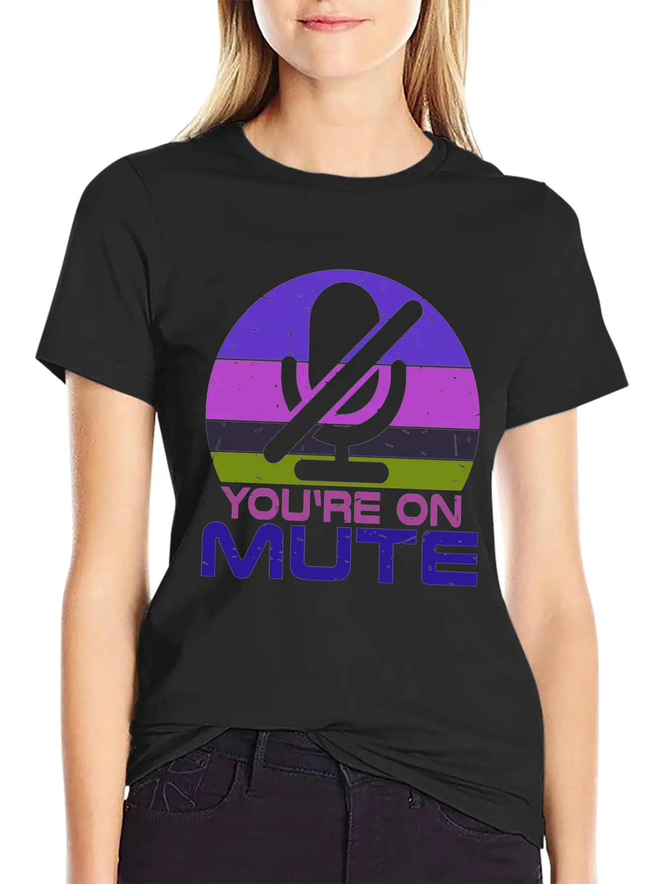 Microphone Muted You Are Muted On Mute Essential Cotton Tee For Daily Outfits ¨C Unisex Style