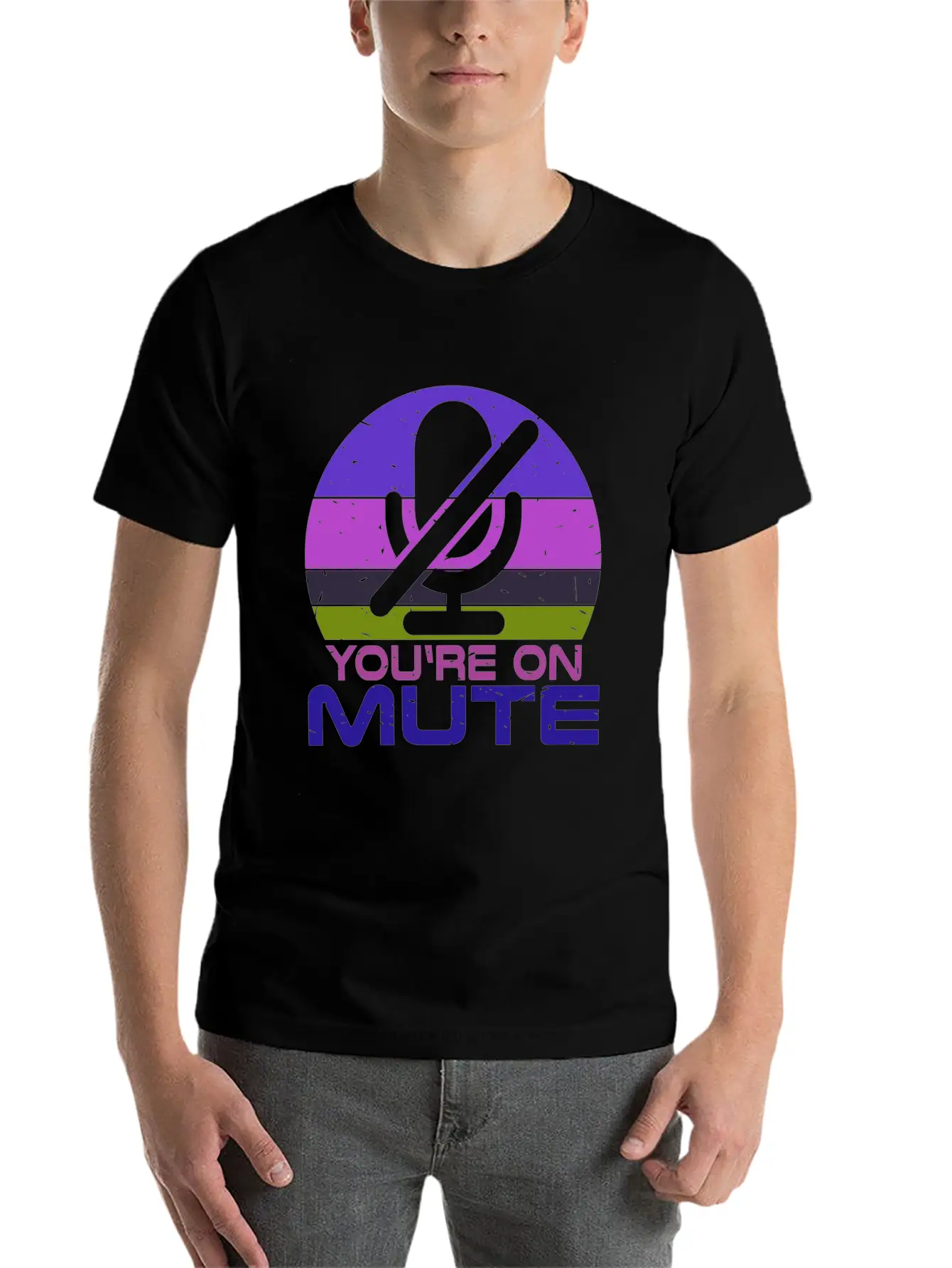 Microphone Muted You Are Muted On Mute Essential Cotton Tee For Daily Outfits ¨C Unisex Style