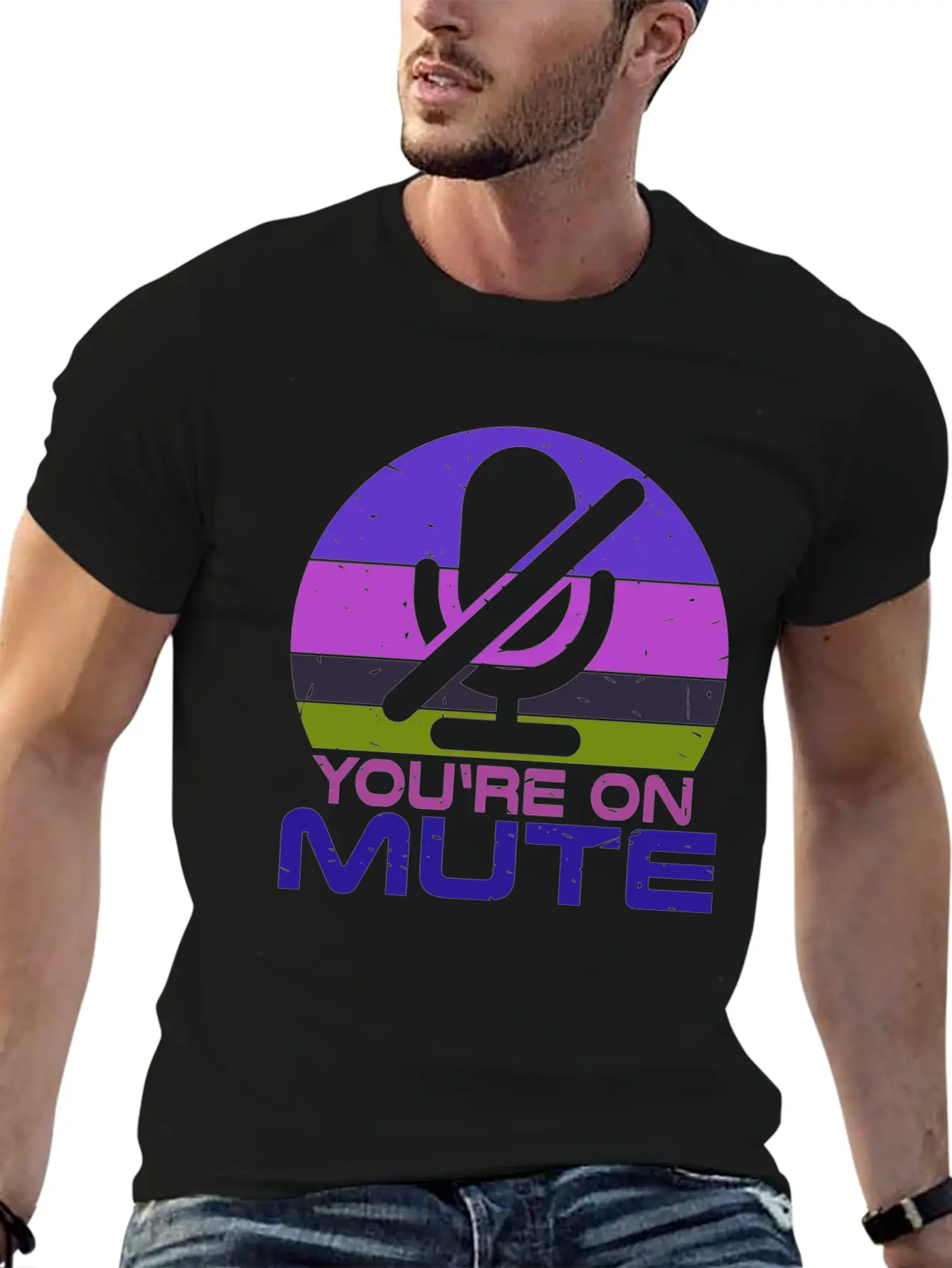 Microphone Muted You Are Muted On Mute Essential Cotton Tee For Daily Outfits ¨C Unisex Style