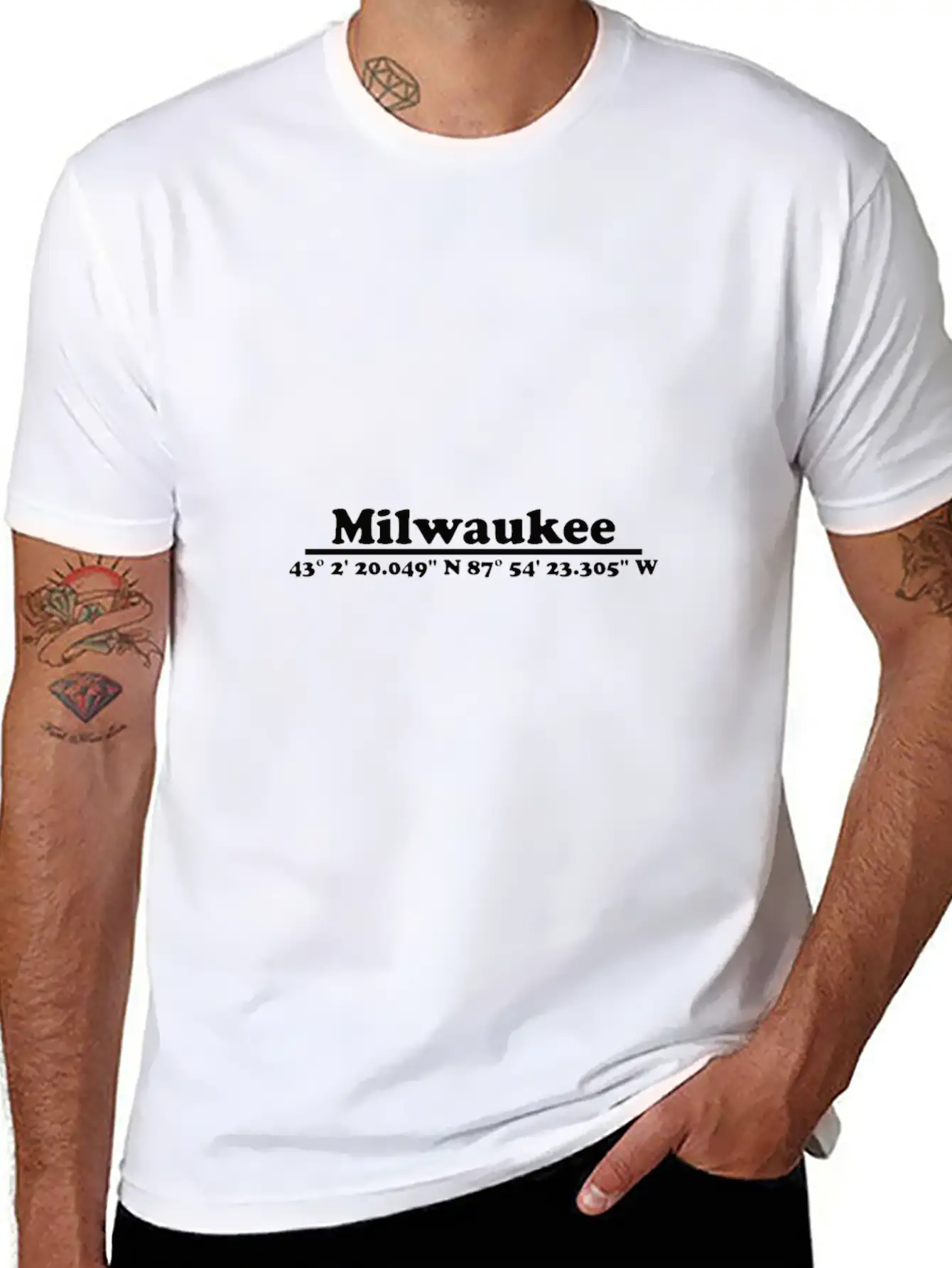 Milwaukee Coordinates Soft Cotton Short Sleeve Tee ¨C Unisex Wardrobe Staple