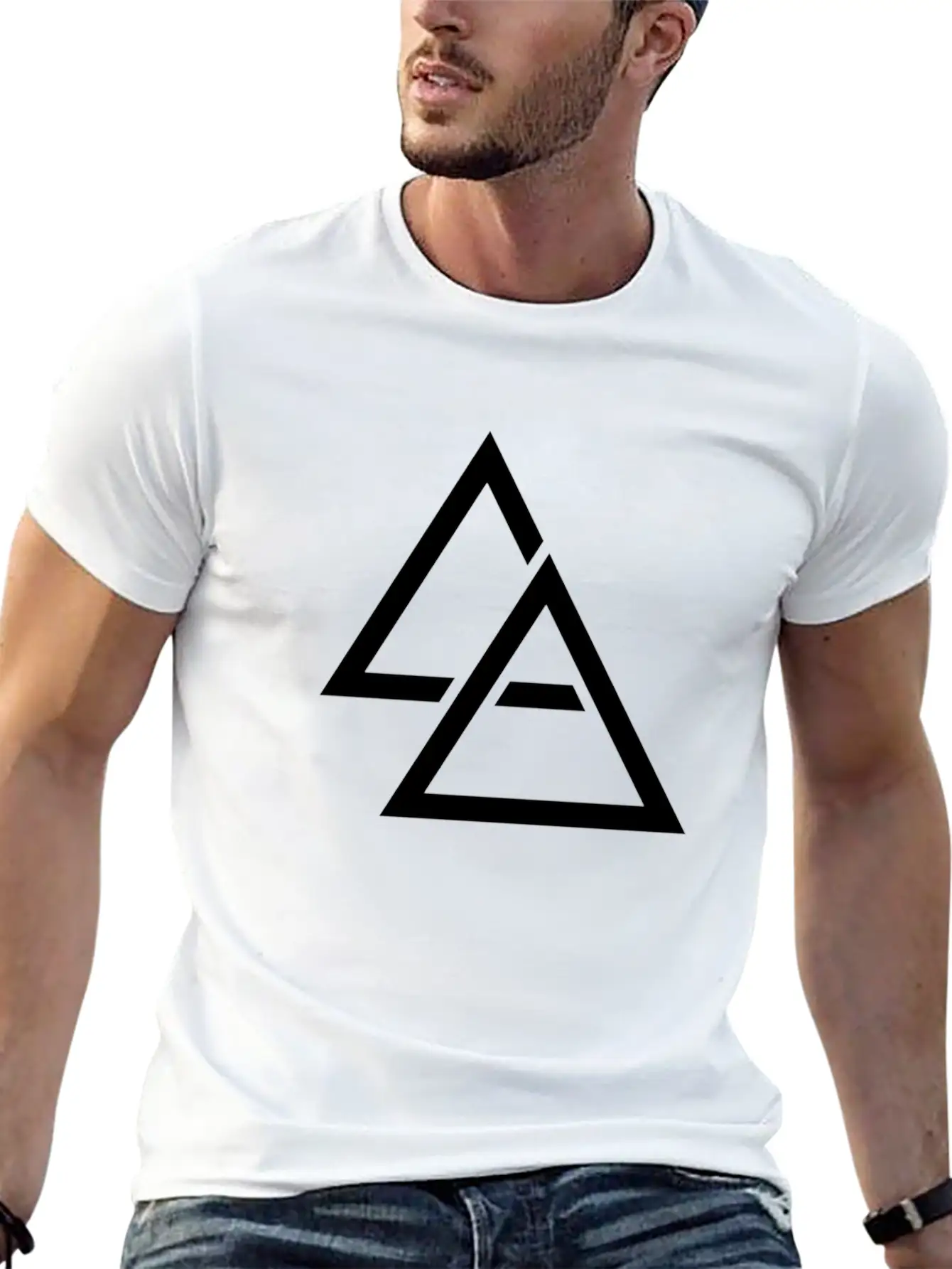 Minimal Geometric 167 Basic Graphic T-Shirt ¨C Daily Comfort In Soft Cotton
