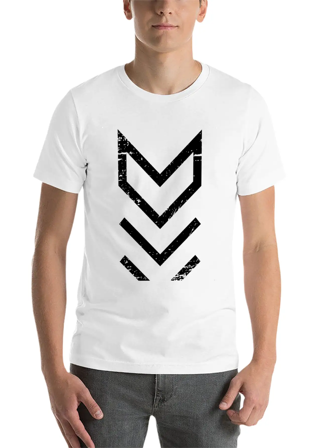 Minimal Triangle Black Basic Graphic T-Shirt ¨C Daily Comfort In Soft Cotton
