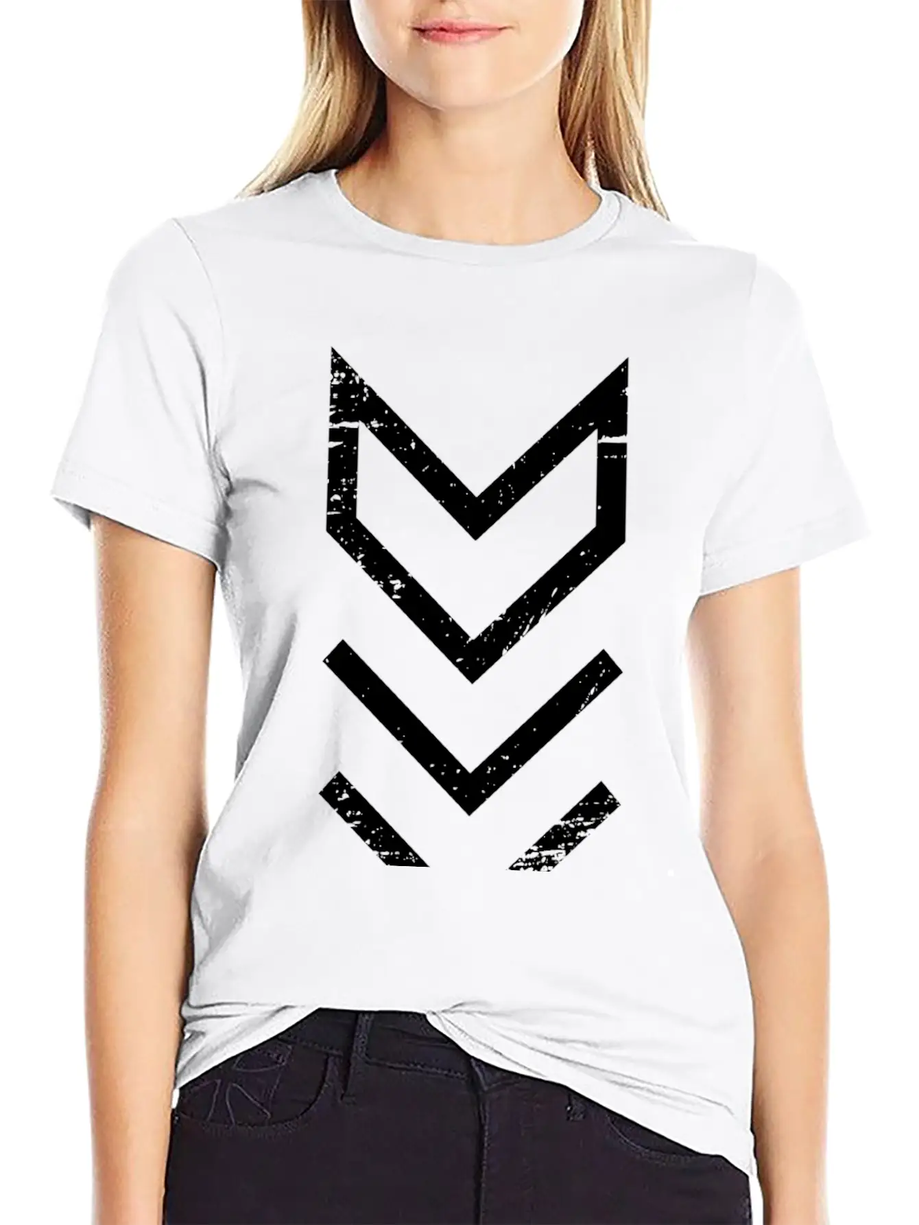 Minimal Triangle Black Basic Graphic T-Shirt ¨C Daily Comfort In Soft Cotton