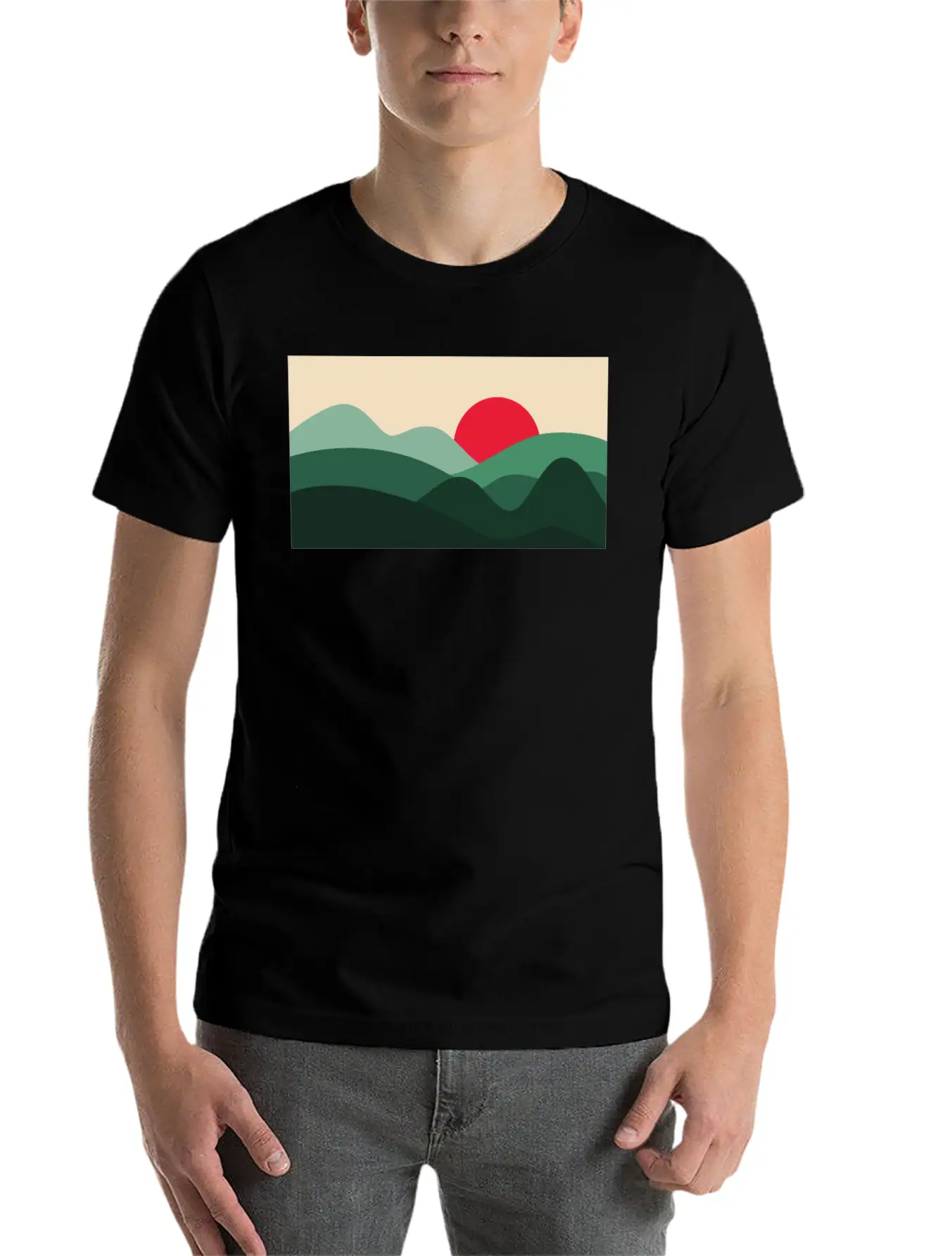 Minimalist Sun Basic Graphic T-Shirt ¨C Daily Comfort In Soft Cotton