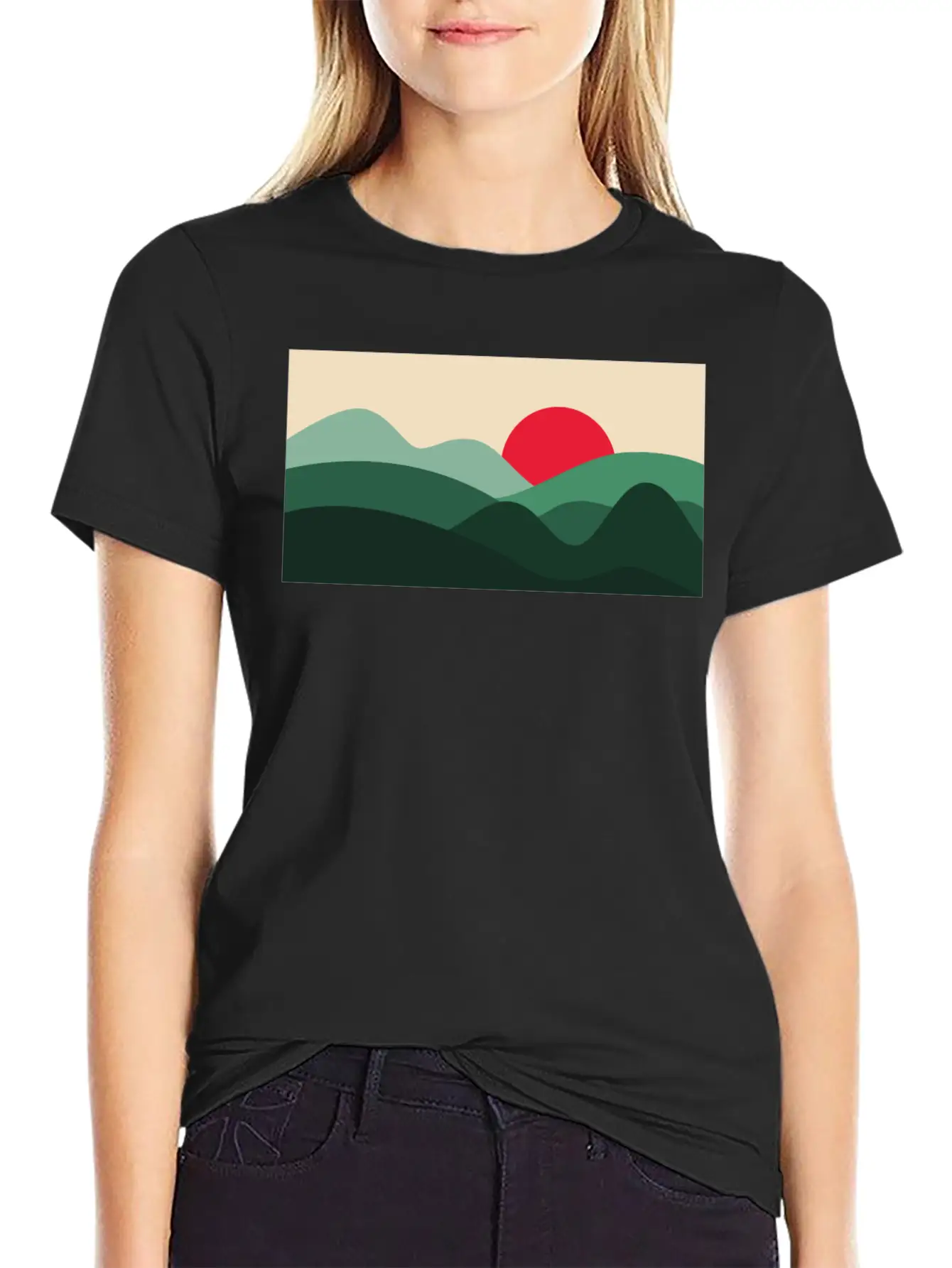 Minimalist Sun Basic Graphic T-Shirt ¨C Daily Comfort In Soft Cotton