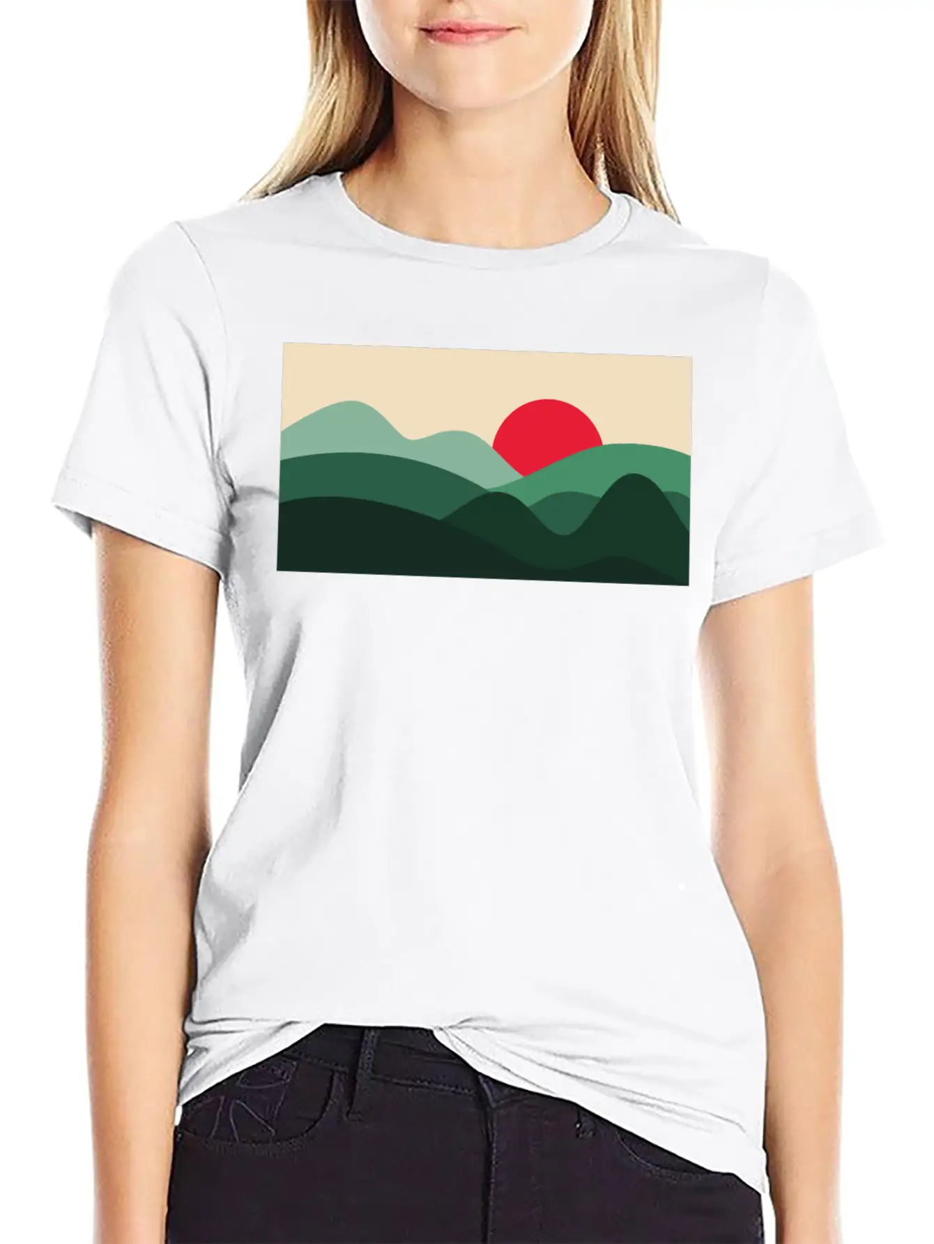 Minimalist Sun Basic Graphic T-Shirt ¨C Daily Comfort In Soft Cotton