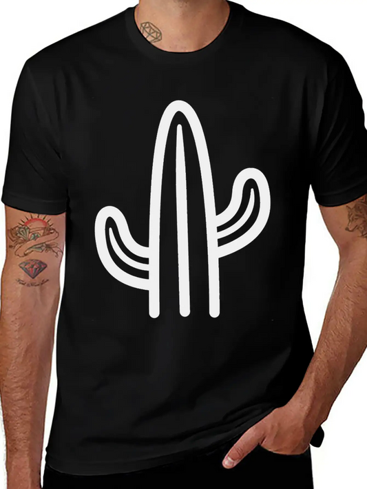 Minimalistic Cactus Essential Cotton Tee For Daily Outfits ¨C Unisex Style
