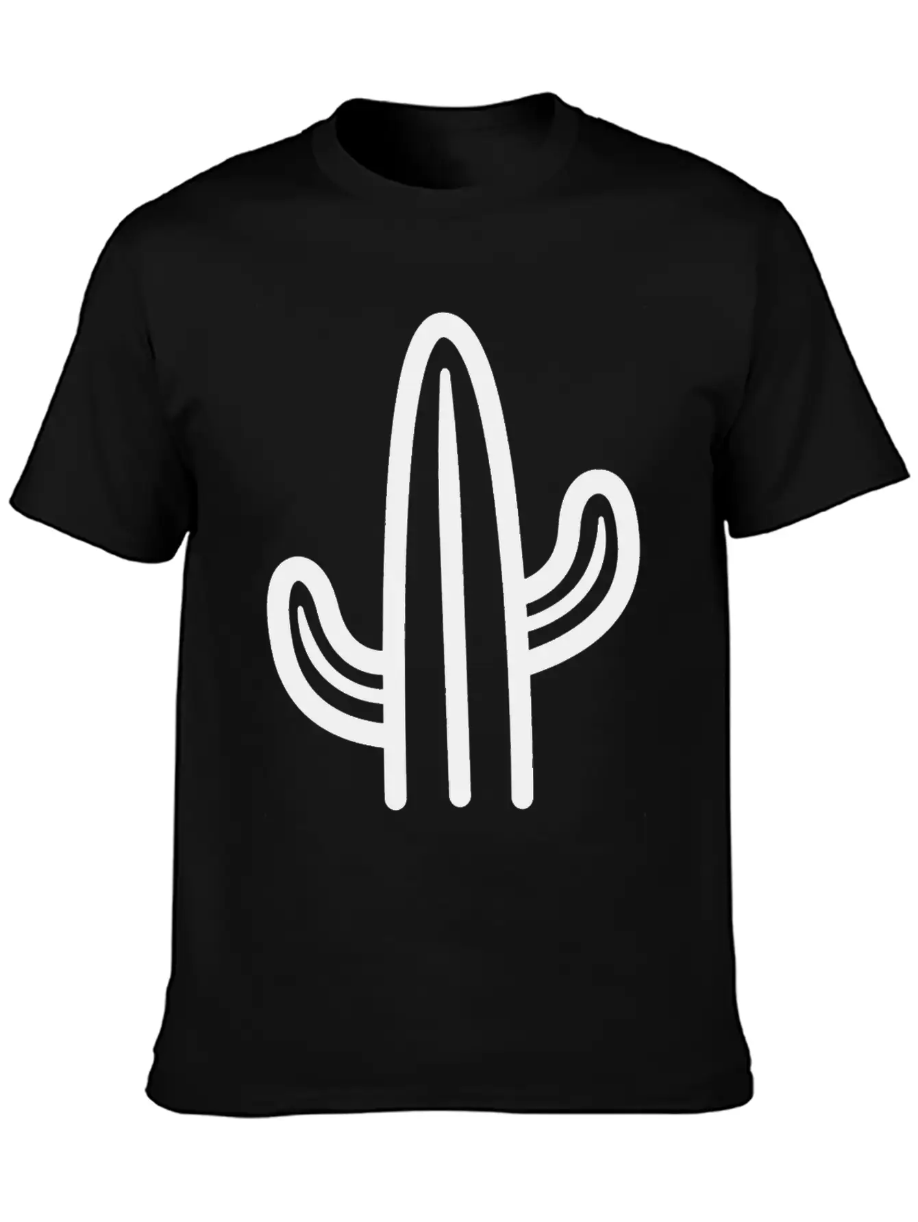 Minimalistic Cactus Essential Cotton Tee For Daily Outfits ¨C Unisex Style